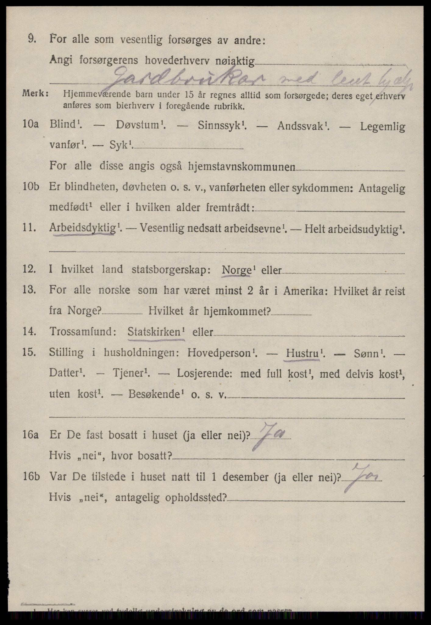 SAT, 1920 census for Haram, 1920, p. 6542