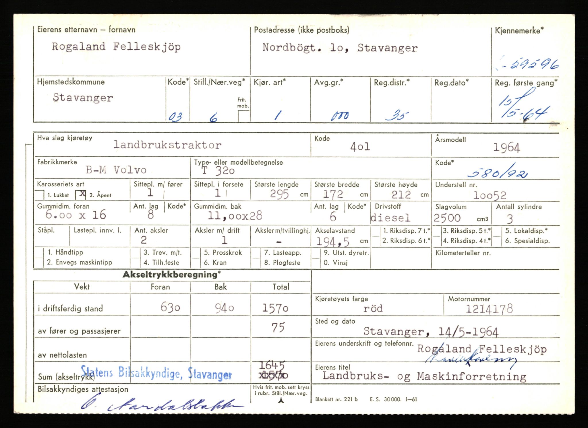 Stavanger trafikkstasjon, AV/SAST-A-101942/0/F/L0058: L-58000 - L-59999, 1930-1971, p. 1853