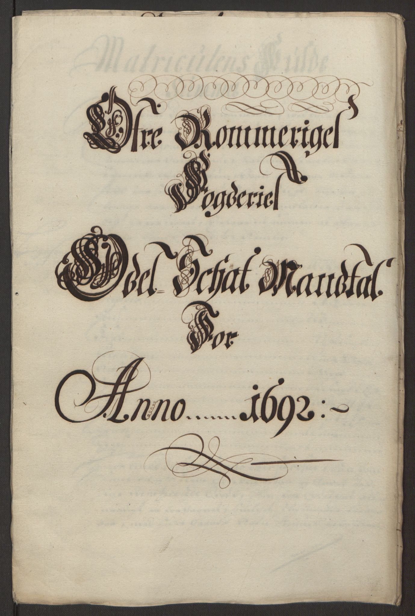 Rentekammeret inntil 1814, Reviderte regnskaper, Fogderegnskap, RA/EA-4092/R12/L0704: Fogderegnskap Øvre Romerike, 1692, p. 212