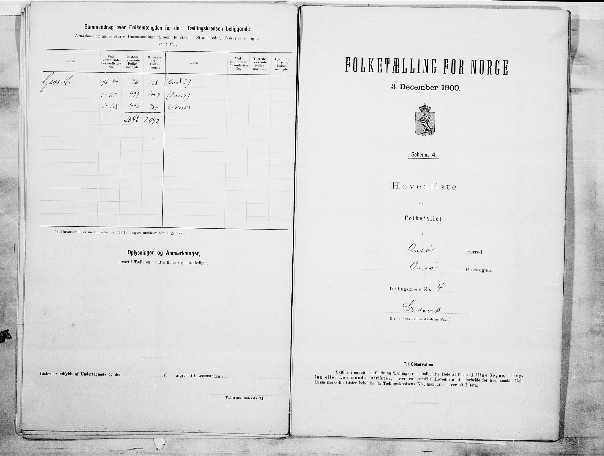 SAO, 1900 census for Onsøy, 1900, p. 12