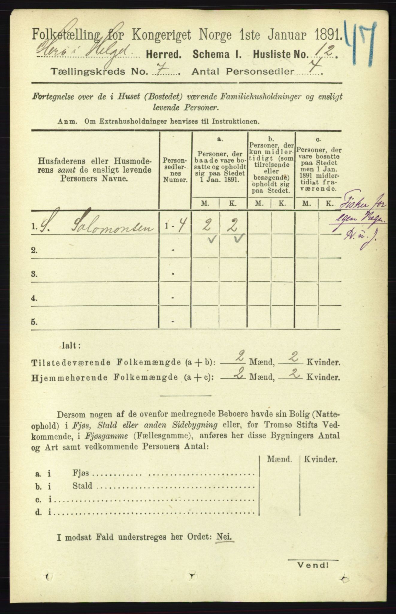 RA, 1891 census for 1818 Herøy, 1891, p. 2218