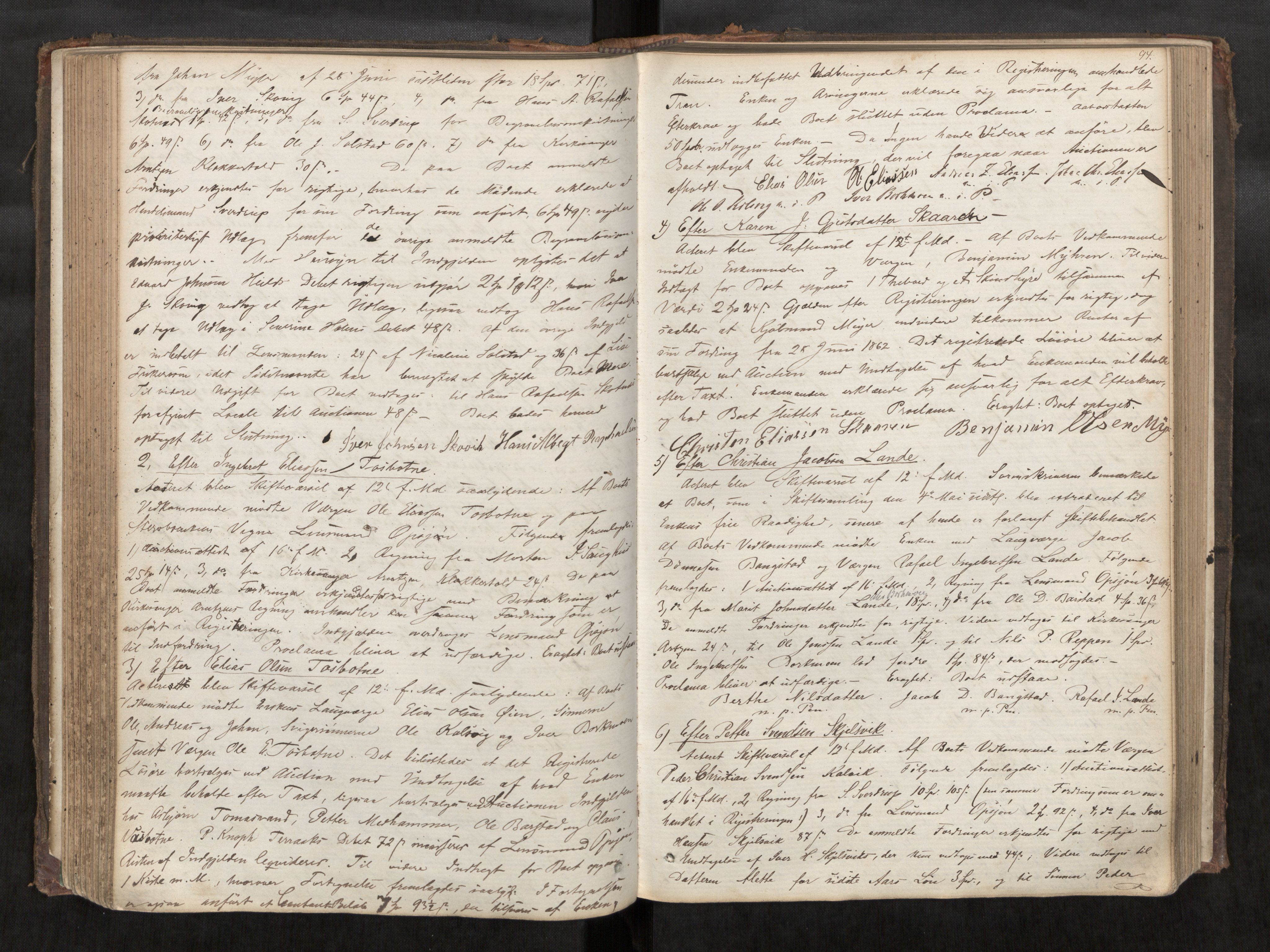 Søndre Helgeland sorenskriveri, AV/SAT-A-4575/1/3/3B/L0001: Skiftebehandlingsprotokoll, 1862-1879, p. 94