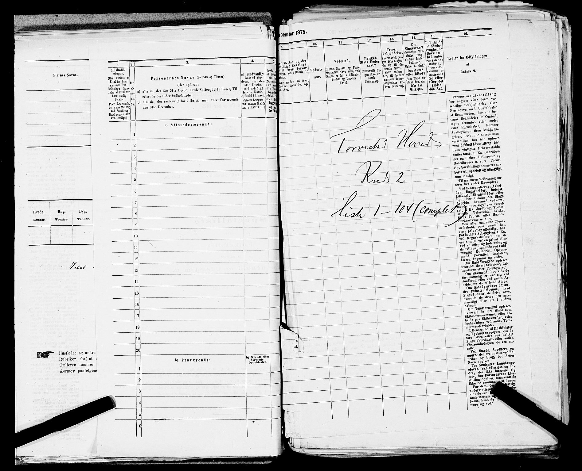 SAST, 1875 census for 1152L Torvastad/Torvastad, Skåre og Utsira, 1875, p. 200