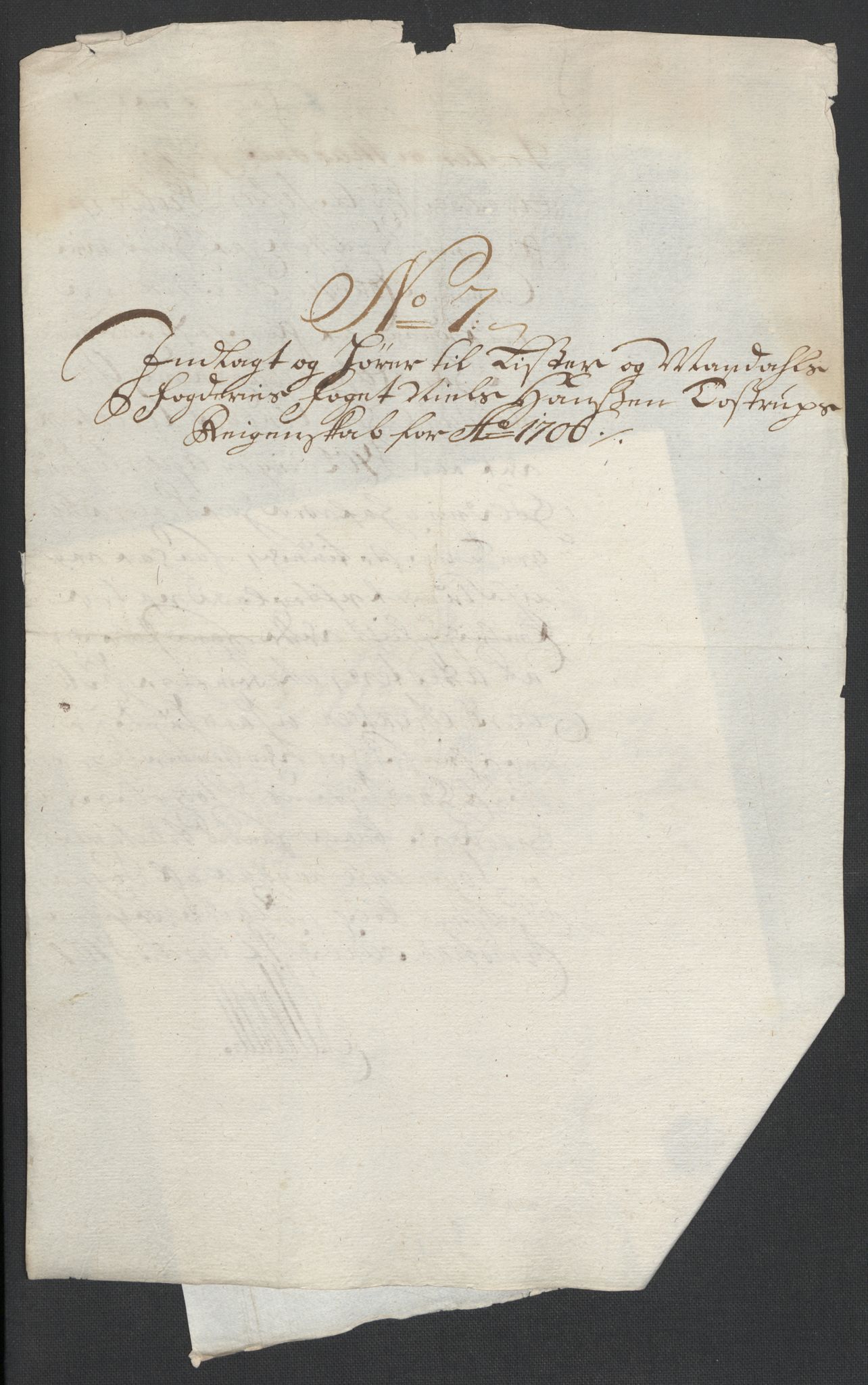 Rentekammeret inntil 1814, Reviderte regnskaper, Fogderegnskap, RA/EA-4092/R43/L2551: Fogderegnskap Lista og Mandal, 1705-1709, p. 290