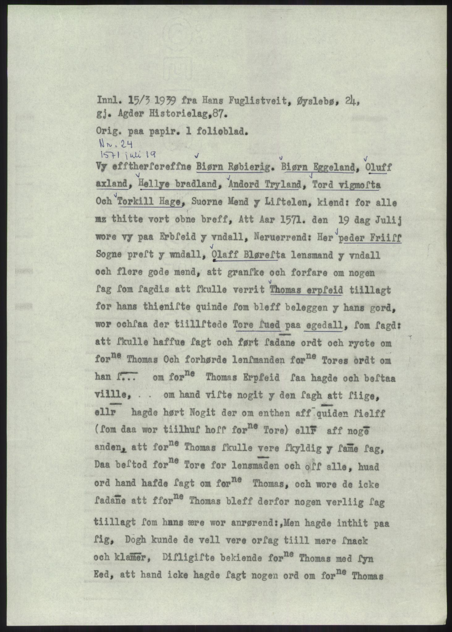 Samlinger til kildeutgivelse, Diplomavskriftsamlingen, RA/EA-4053/H/Ha, p. 1241