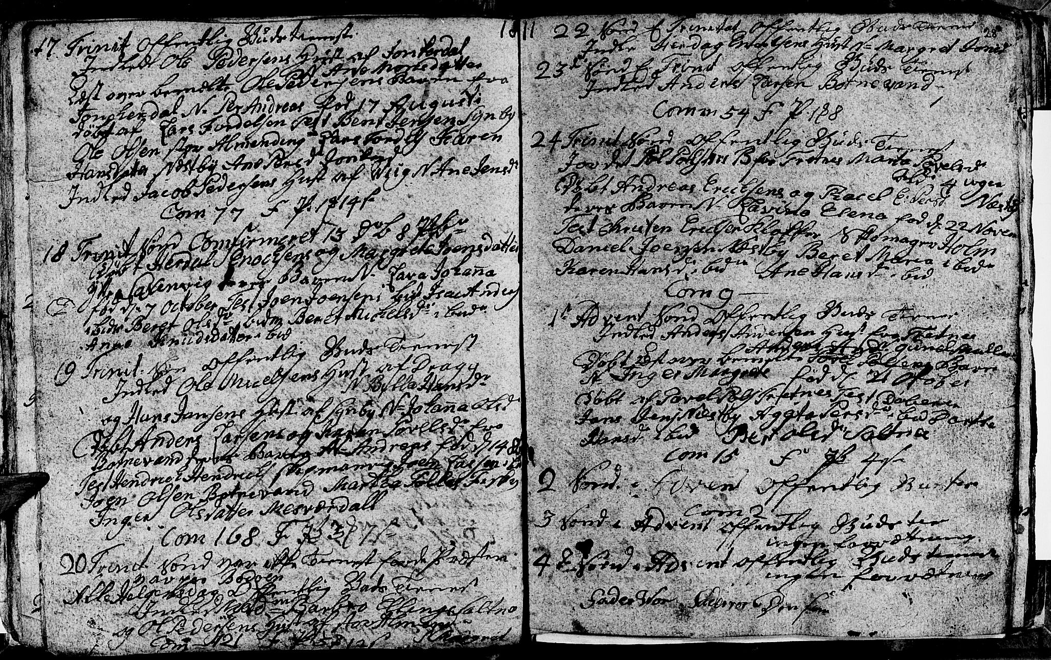 Ministerialprotokoller, klokkerbøker og fødselsregistre - Nordland, AV/SAT-A-1459/847/L0675: Parish register (copy) no. 847C03, 1808-1820, p. 28