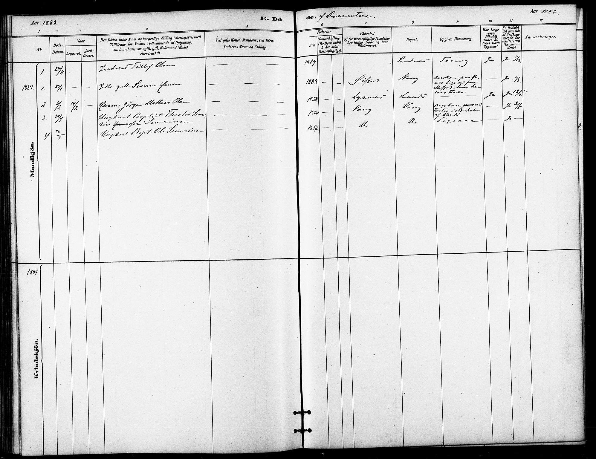 Lenvik sokneprestembete, SATØ/S-1310/H/Ha/Haa/L0011kirke: Parish register (official) no. 11, 1880-1889