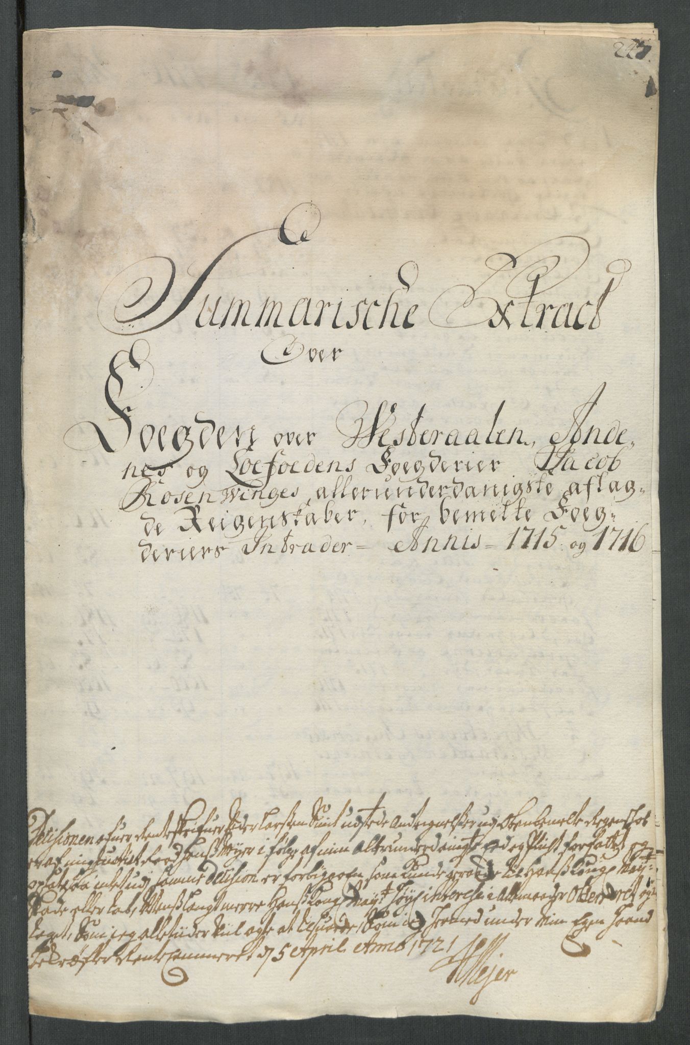 Rentekammeret inntil 1814, Reviderte regnskaper, Fogderegnskap, RA/EA-4092/R67/L4682: Fogderegnskap Vesterålen, Andenes og Lofoten, 1716, p. 22