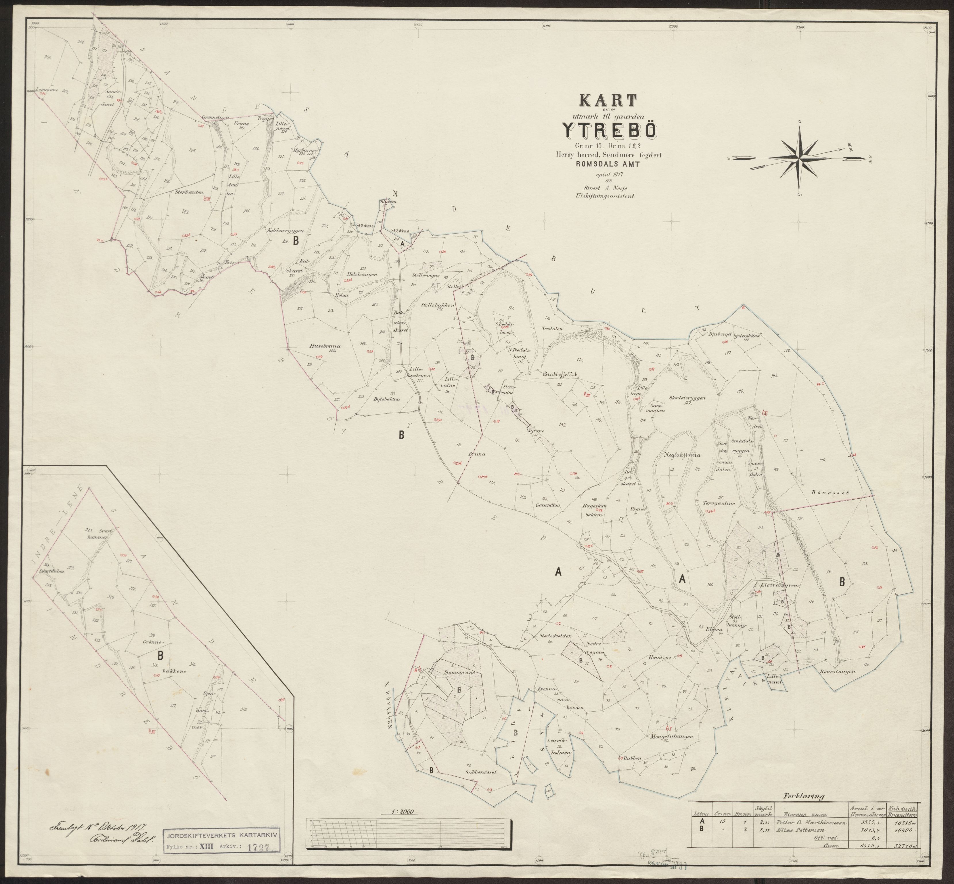Jordskifteverkets kartarkiv, RA/S-3929/T, 1859-1988, p. 2155