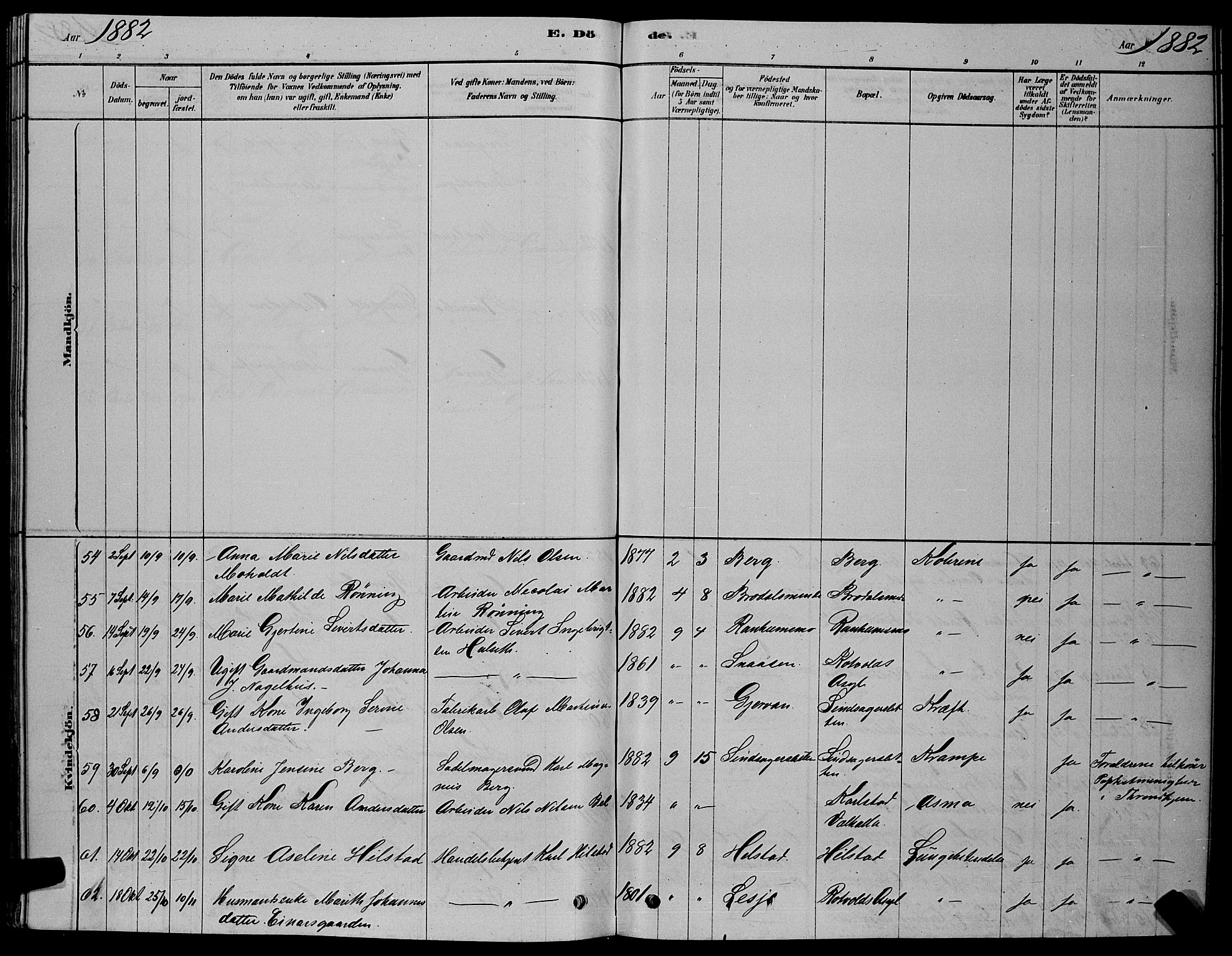 Ministerialprotokoller, klokkerbøker og fødselsregistre - Sør-Trøndelag, AV/SAT-A-1456/606/L0312: Parish register (copy) no. 606C08, 1878-1894