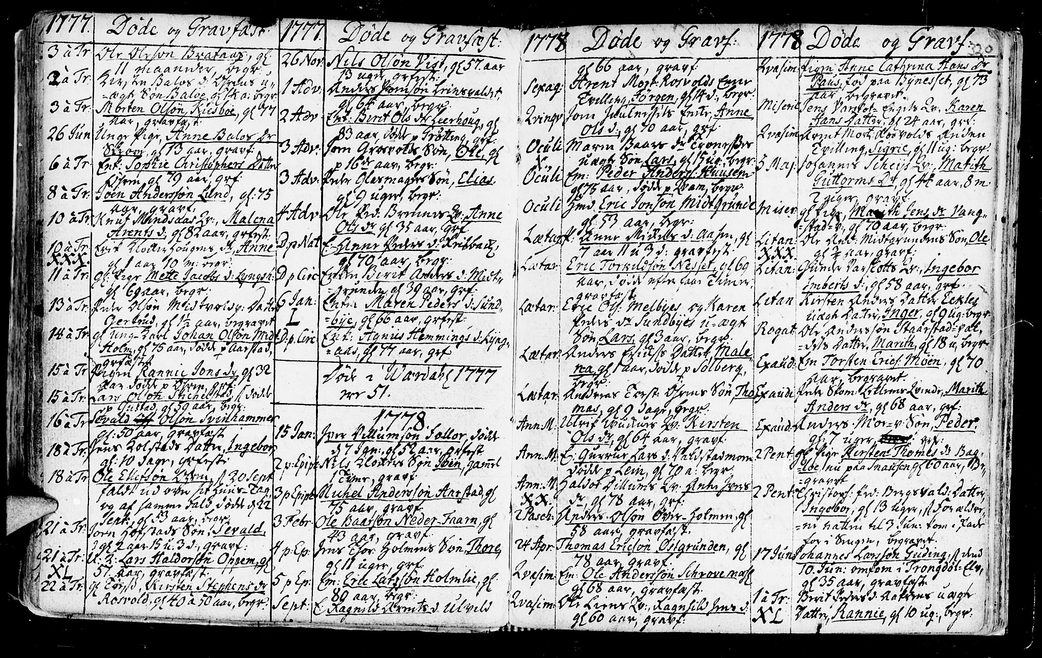 Ministerialprotokoller, klokkerbøker og fødselsregistre - Nord-Trøndelag, SAT/A-1458/723/L0231: Parish register (official) no. 723A02, 1748-1780, p. 320