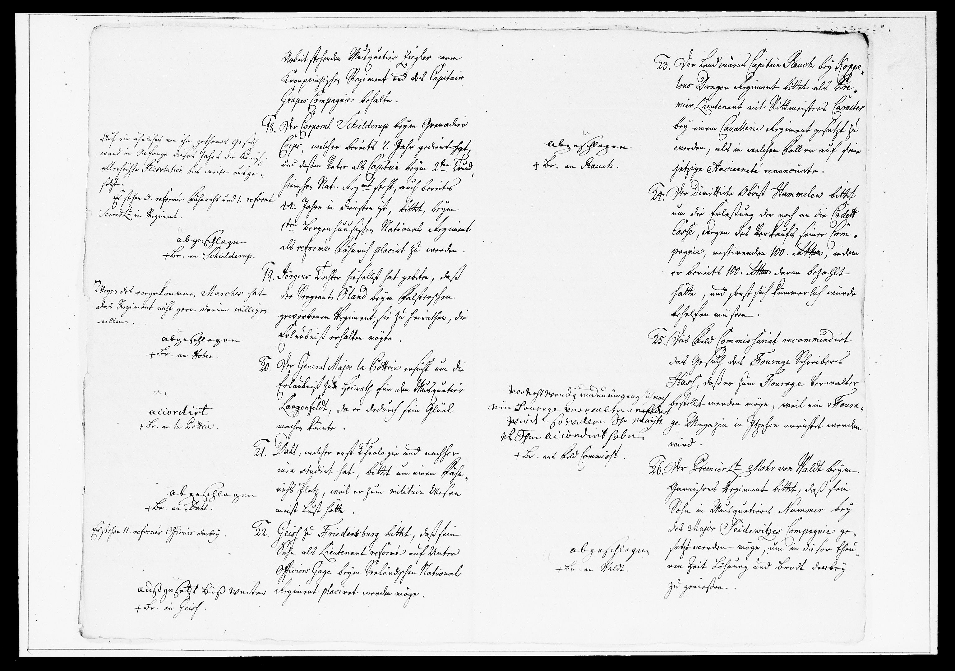 Krigskollegiet, Krigskancelliet, DRA/A-0006/-/1297-1314: Refererede sager, 1758, p. 441