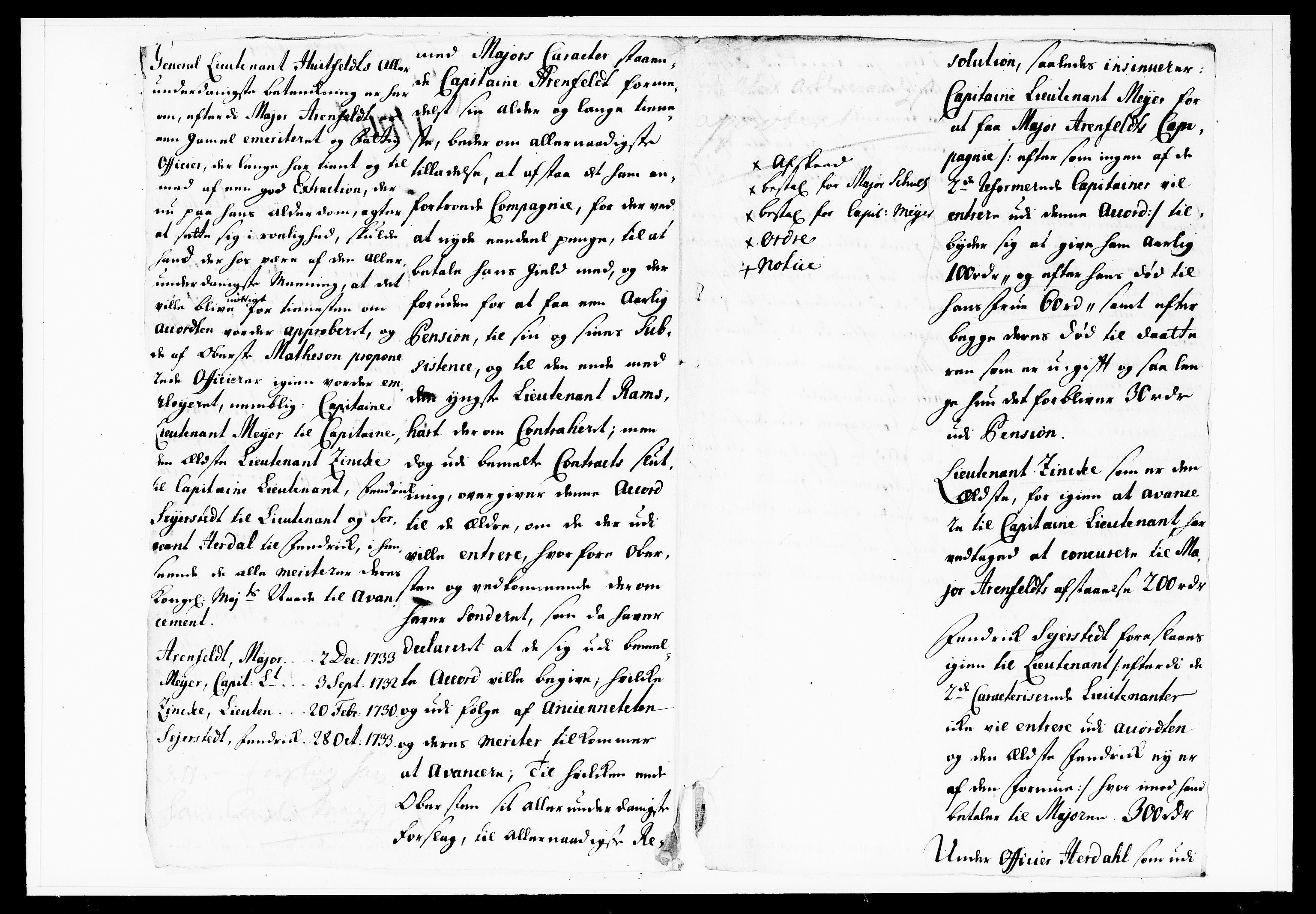 Krigskollegiet, Krigskancelliet, DRA/A-0006/-/1130-1137: Refererede sager, 1736, p. 452