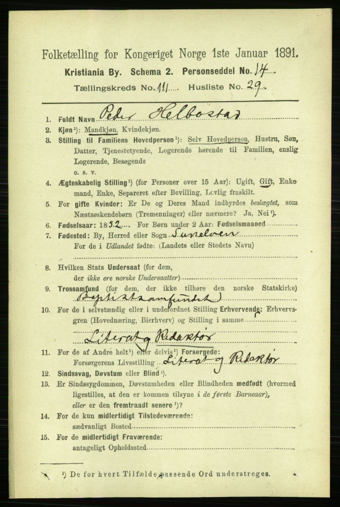 RA, 1891 census for 0301 Kristiania, 1891, p. 58622