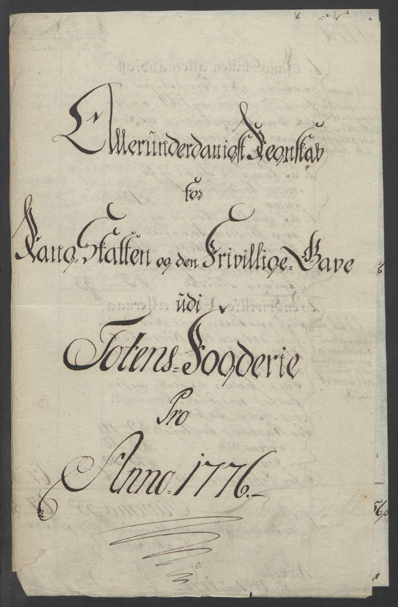 Rentekammeret inntil 1814, Reviderte regnskaper, Fogderegnskap, RA/EA-4092/R19/L1399: Fogderegnskap Toten, Hadeland og Vardal, 1762-1783, p. 407