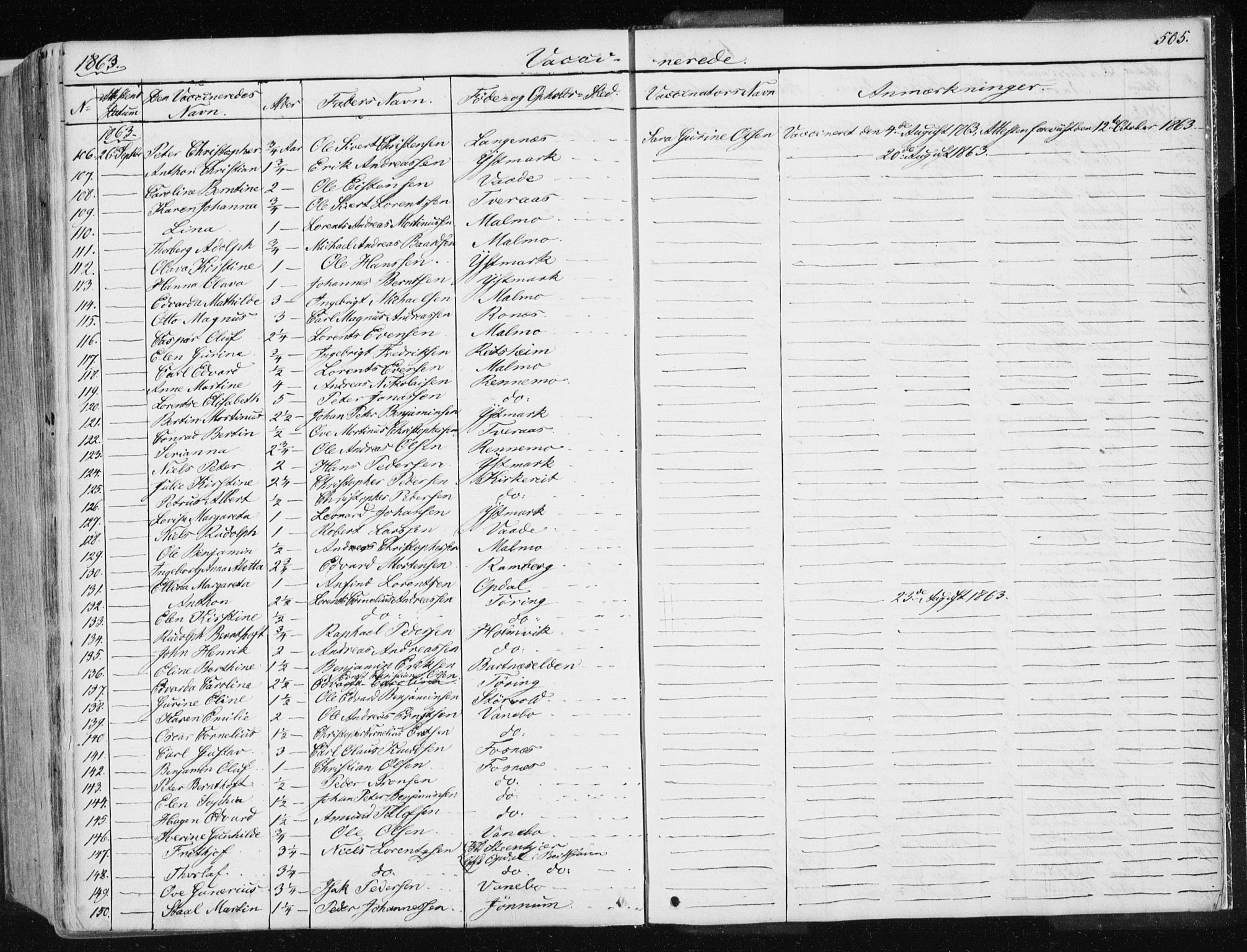 Ministerialprotokoller, klokkerbøker og fødselsregistre - Nord-Trøndelag, AV/SAT-A-1458/741/L0393: Parish register (official) no. 741A07, 1849-1863, p. 505