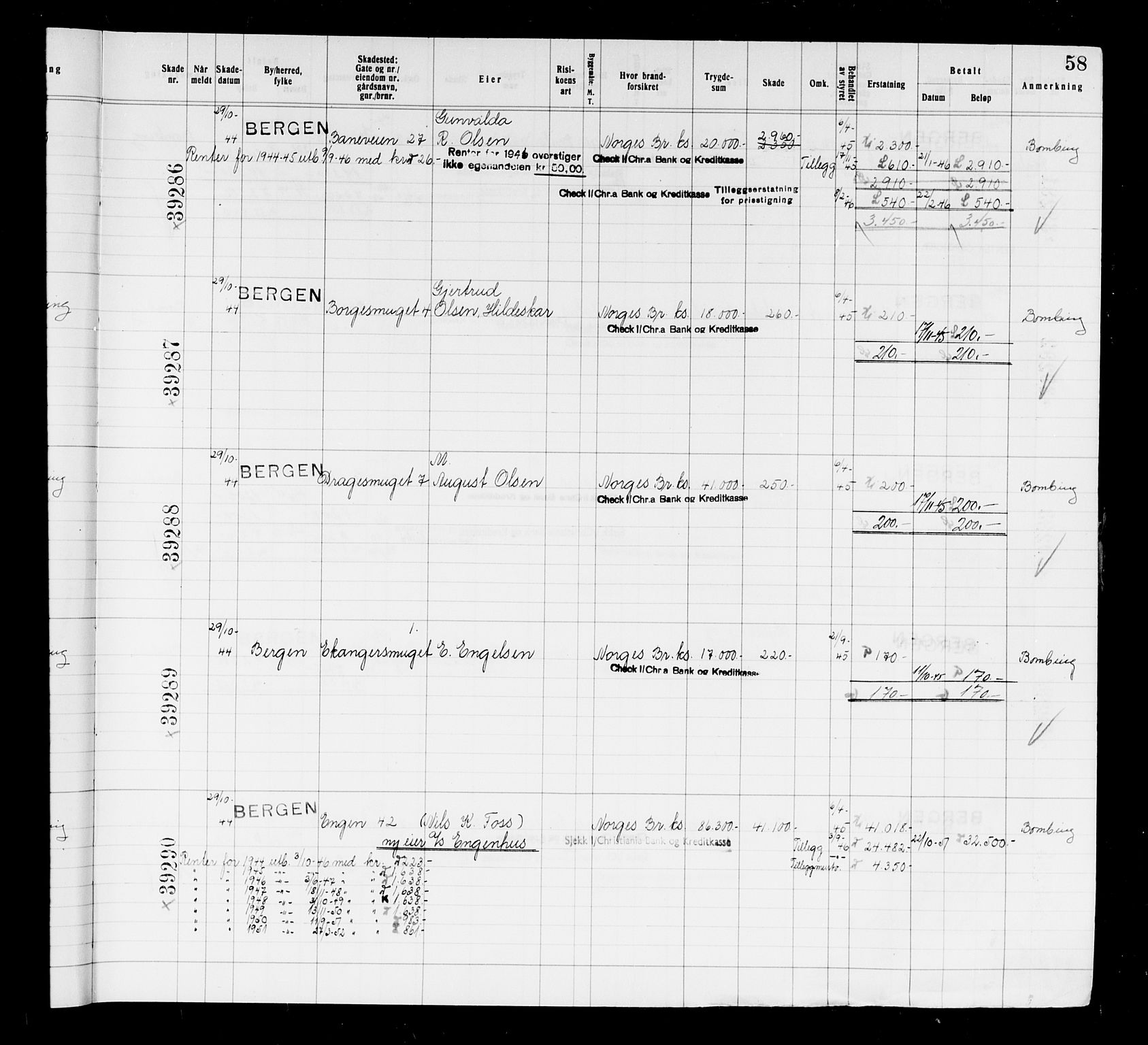 Krigsskadetrygdene for bygninger og løsøre, AV/RA-S-1548/V/L0037: Bygning, branntrygdet., 1940-1945, p. 58