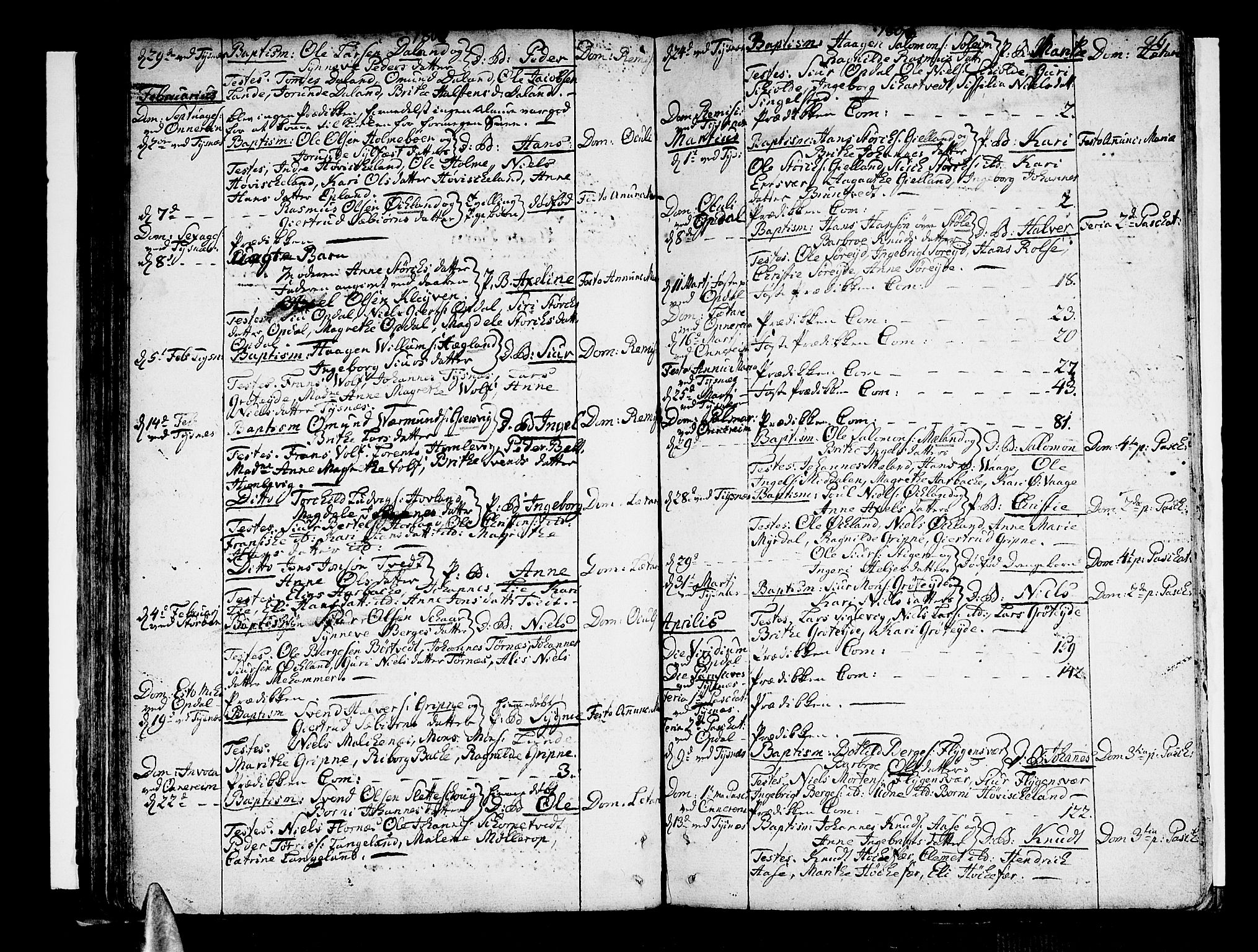 Tysnes sokneprestembete, AV/SAB-A-78601/H/Haa: Parish register (official) no. A 2 /1, 1732-1804, p. 96