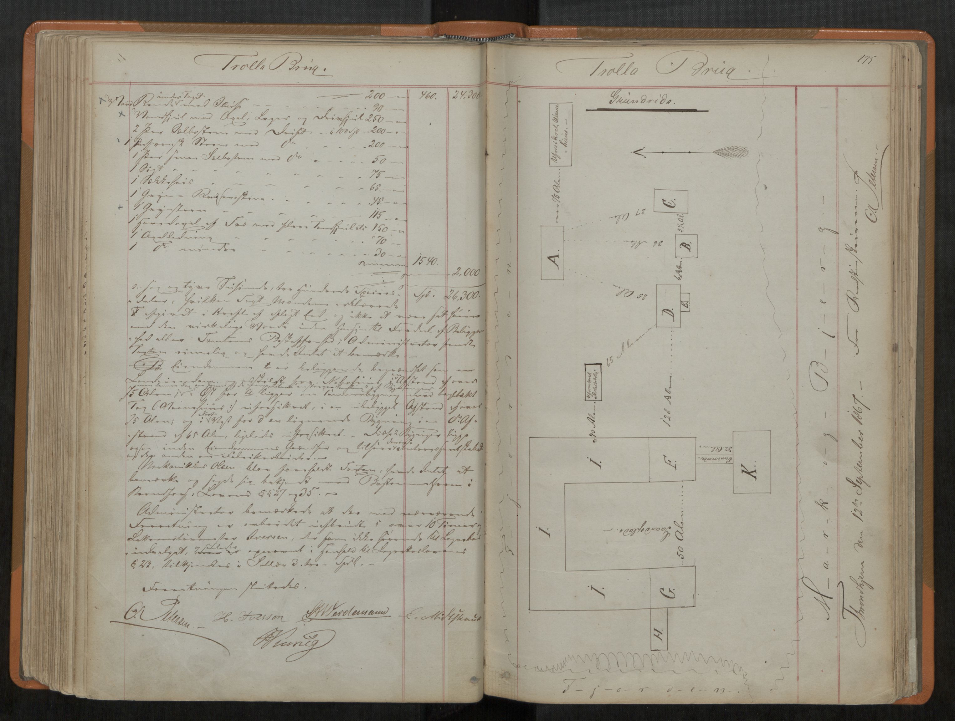 Norges Brannkasse Trondheim magistrat, AV/SAT-A-5590/Fa/L0043: Branntakstprotokoll E, 1867-1883, p. 175