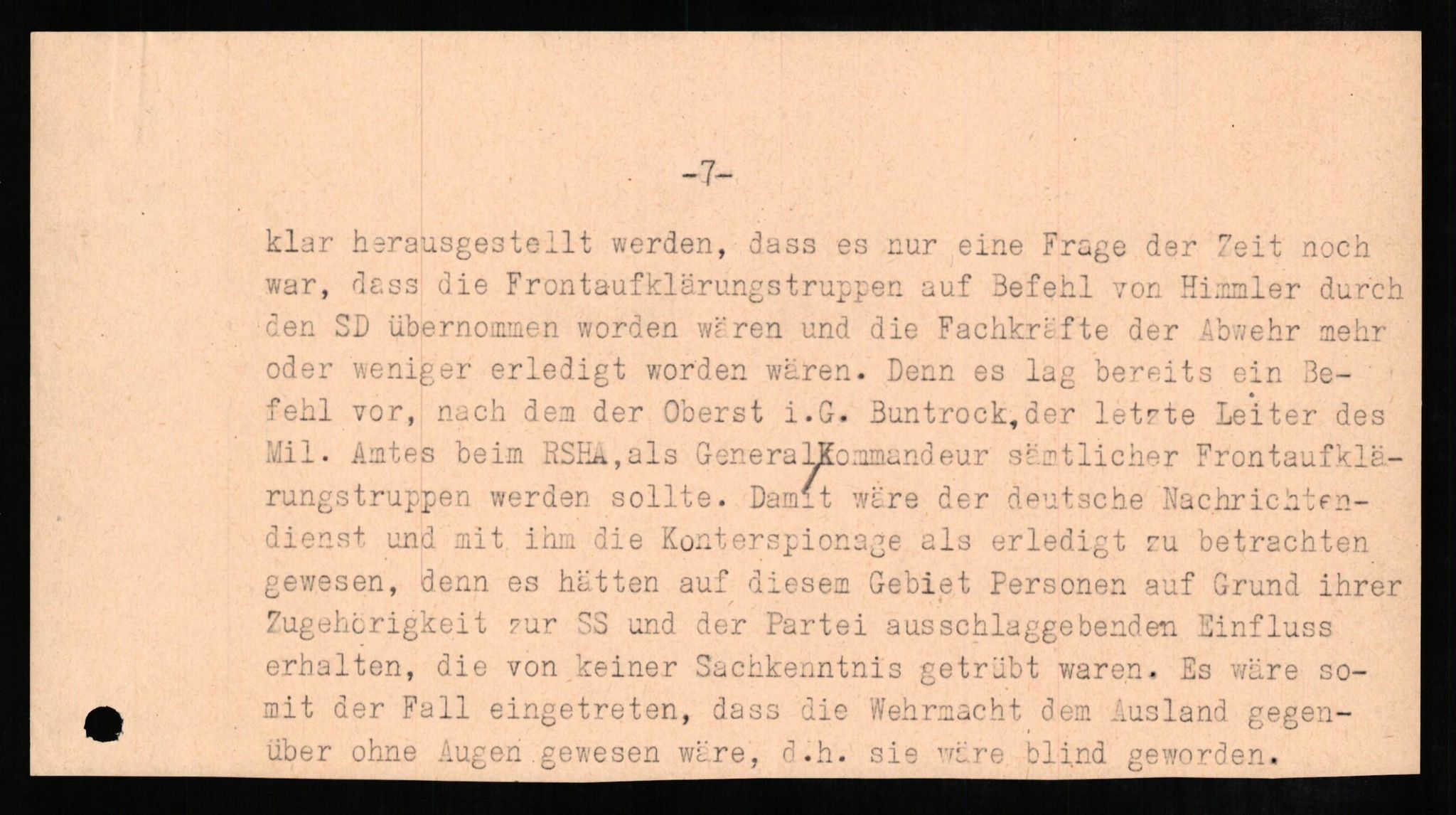 Forsvaret, Forsvarets overkommando II, AV/RA-RAFA-3915/D/Db/L0009: CI Questionaires. Tyske okkupasjonsstyrker i Norge. Tyskere., 1945-1946, p. 123