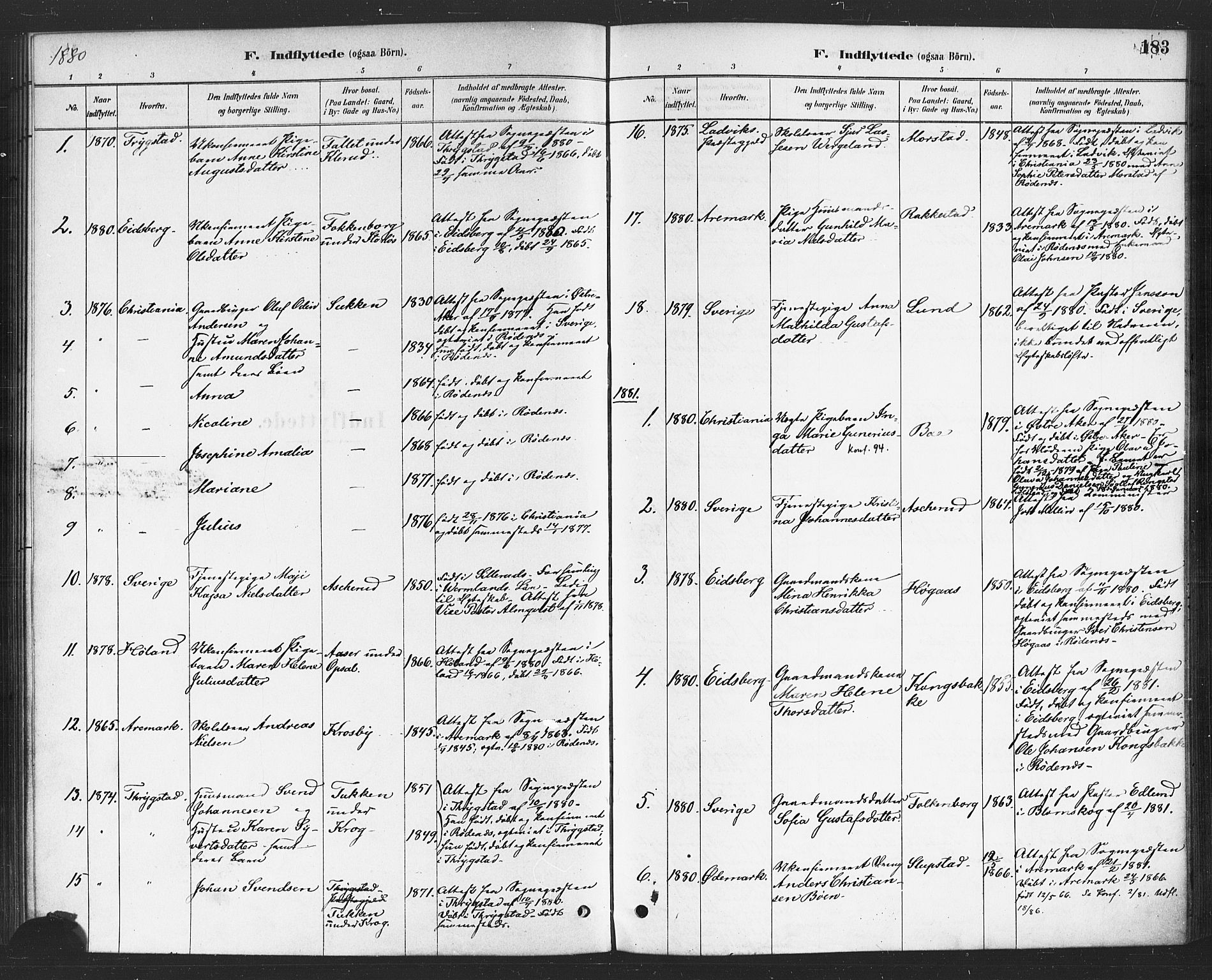 Rødenes prestekontor Kirkebøker, AV/SAO-A-2005/F/Fa/L0009: Parish register (official) no. I 9, 1880-1889, p. 183