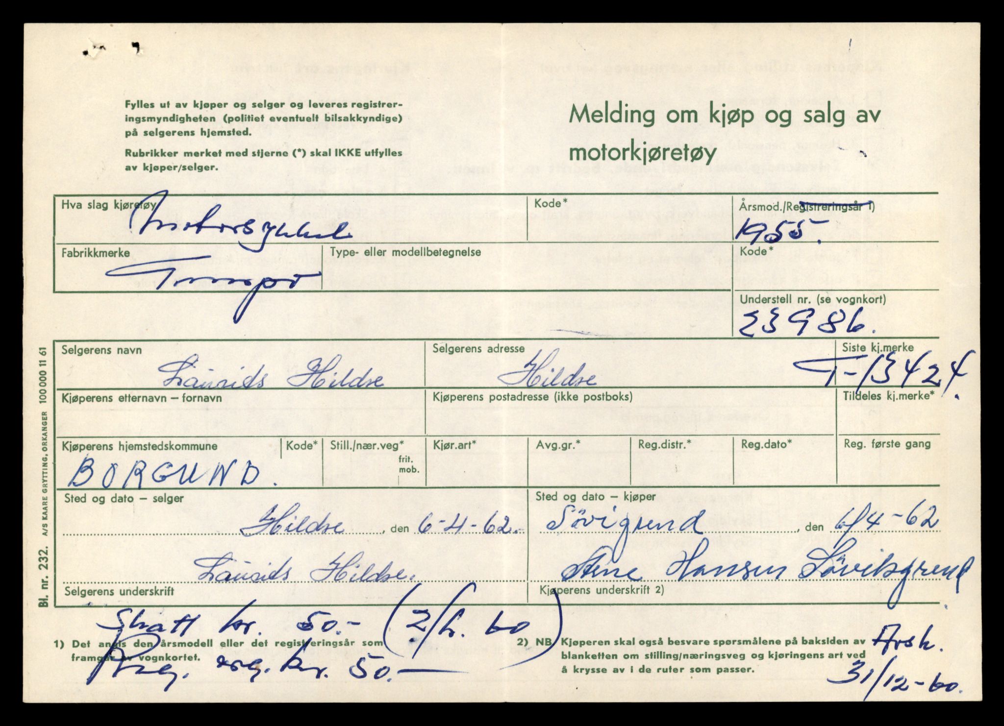 Møre og Romsdal vegkontor - Ålesund trafikkstasjon, AV/SAT-A-4099/F/Fe/L0039: Registreringskort for kjøretøy T 13361 - T 13530, 1927-1998, p. 1097