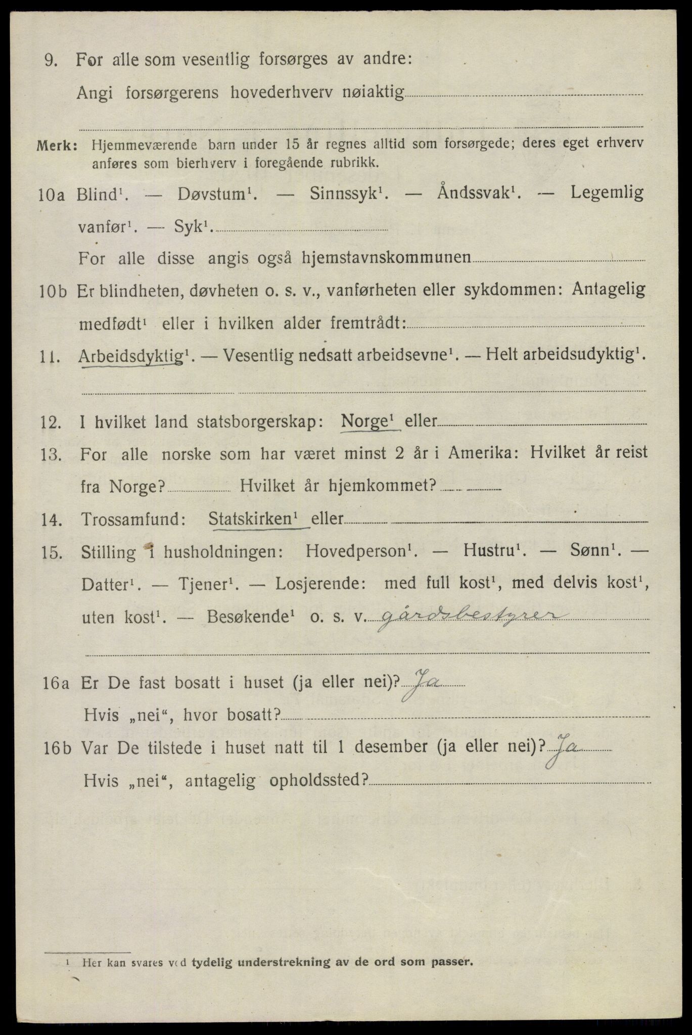 SAO, 1920 census for Ullensaker, 1920, p. 4672