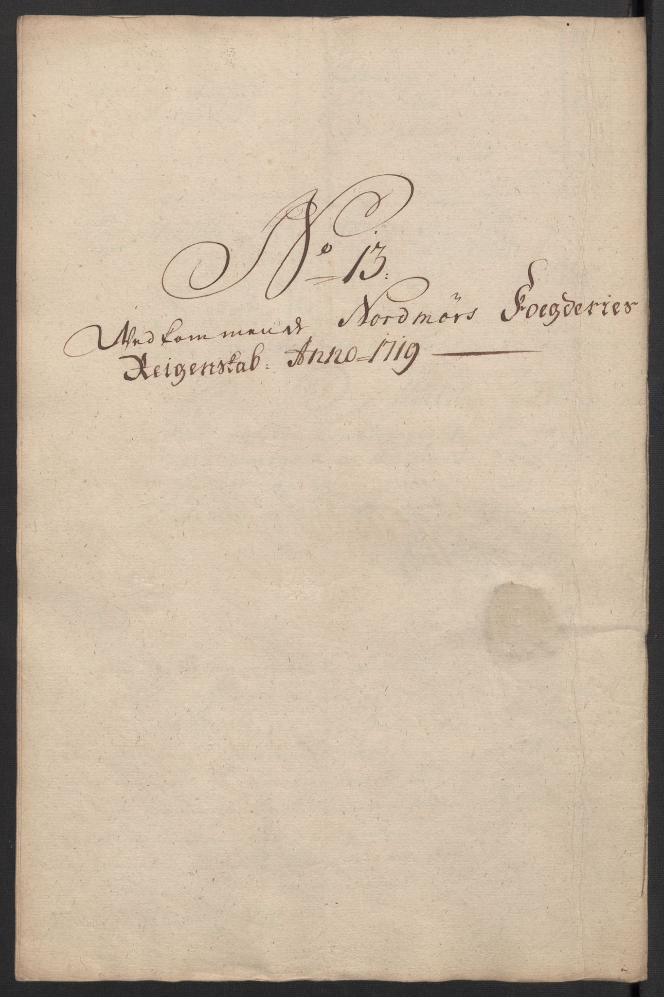 Rentekammeret inntil 1814, Reviderte regnskaper, Fogderegnskap, AV/RA-EA-4092/R56/L3752: Fogderegnskap Nordmøre, 1719, p. 162