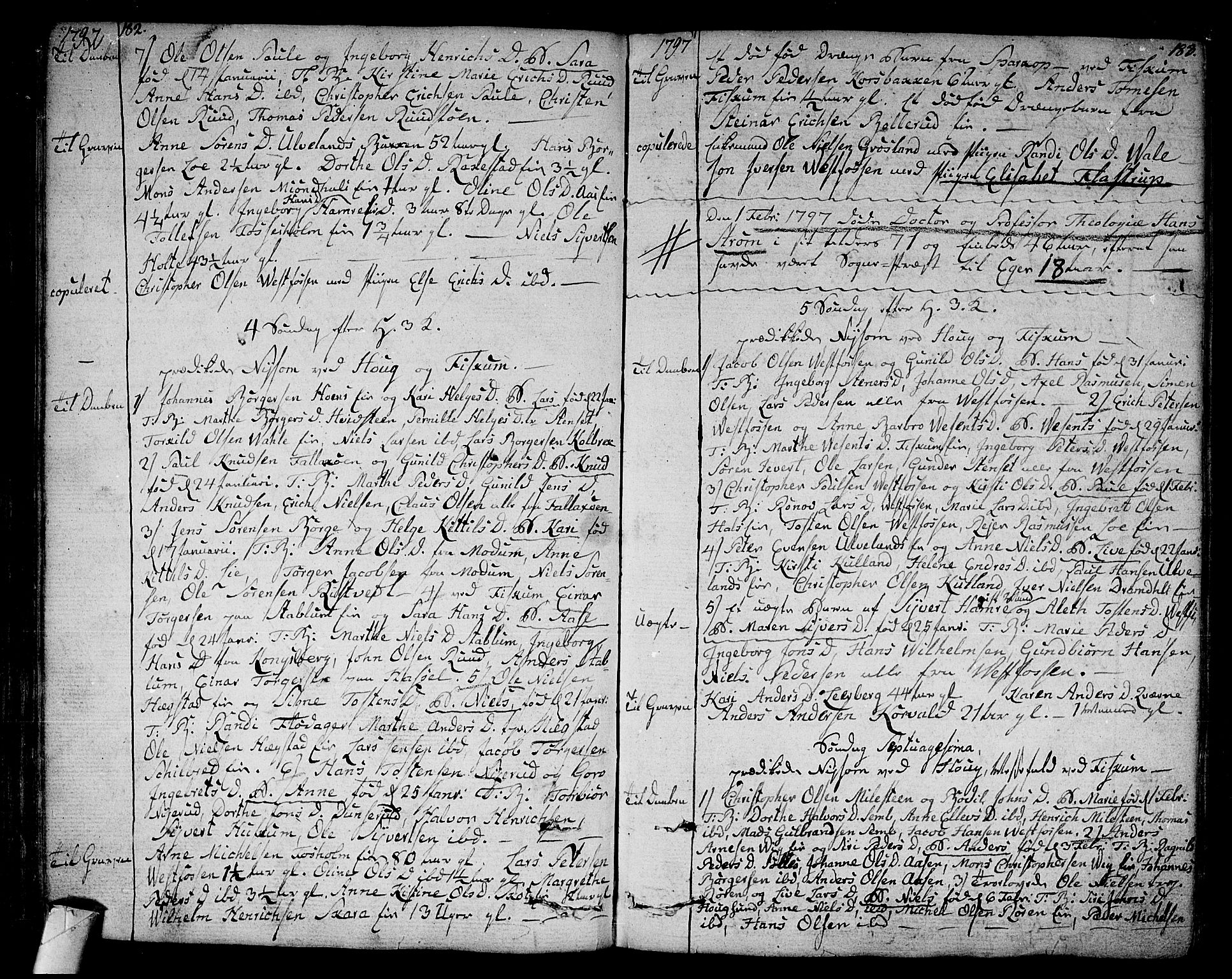 Eiker kirkebøker, SAKO/A-4/F/Fa/L0009: Parish register (official) no. I 9, 1789-1806, p. 182-183