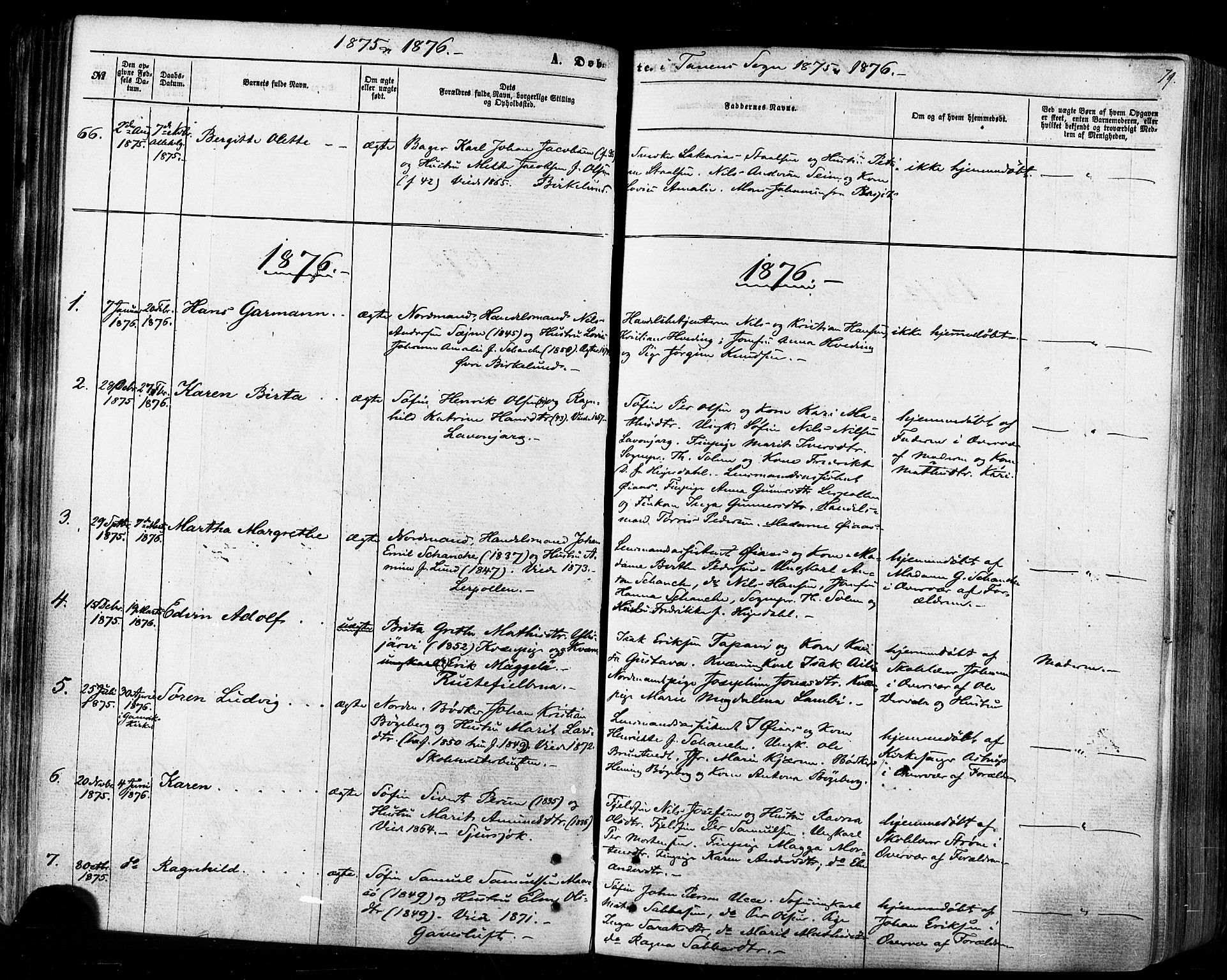 Tana sokneprestkontor, SATØ/S-1334/H/Ha/L0002kirke: Parish register (official) no. 2 /1, 1861-1877, p. 79