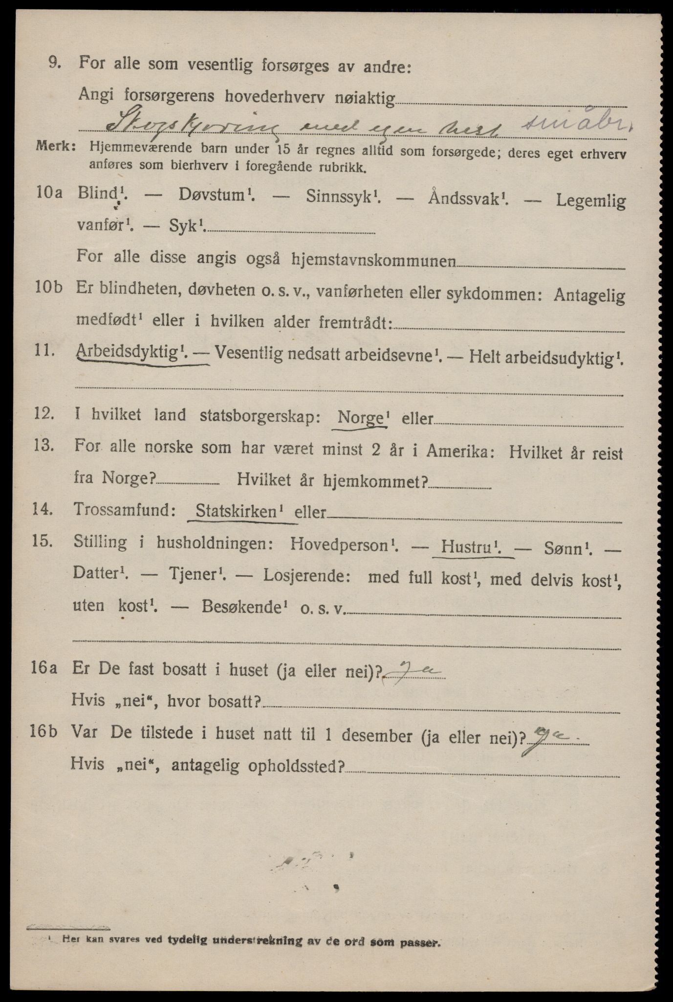 SAKO, 1920 census for Lårdal, 1920, p. 1636