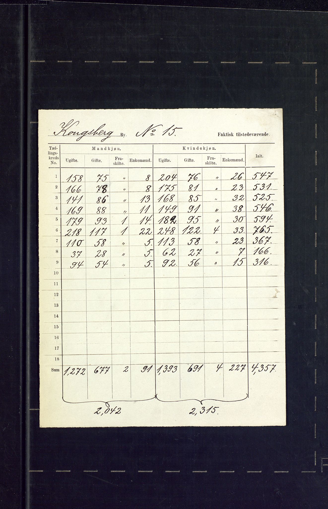 SAKO, 1875 census for 0604B Kongsberg/Kongsberg, 1875, p. 36