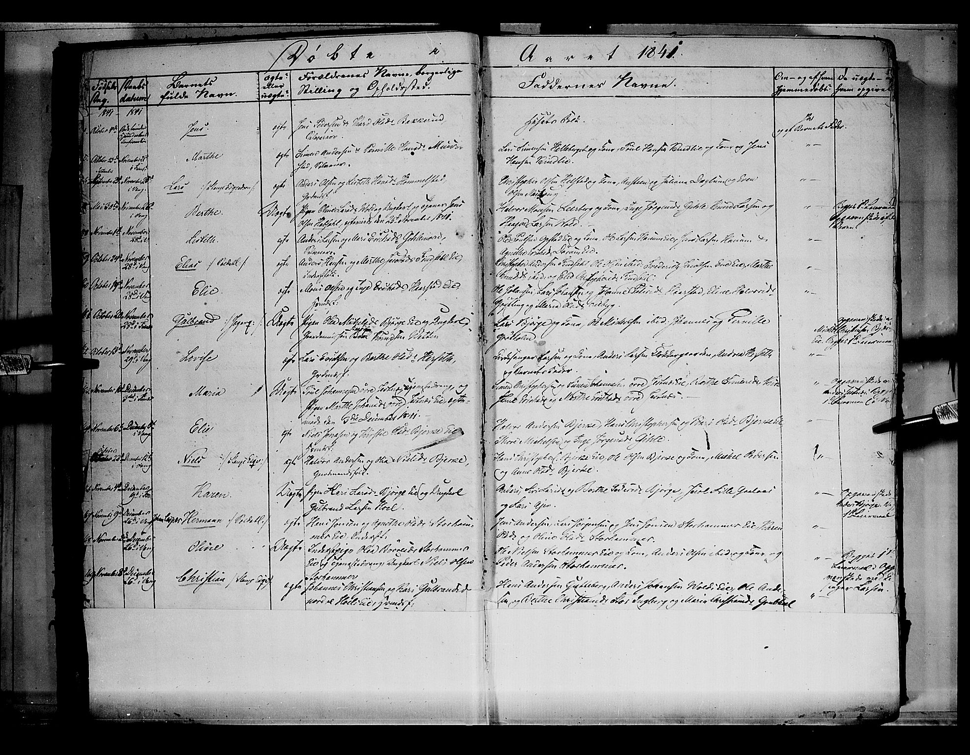 Vang prestekontor, Hedmark, AV/SAH-PREST-008/H/Ha/Haa/L0010: Parish register (official) no. 10, 1841-1855