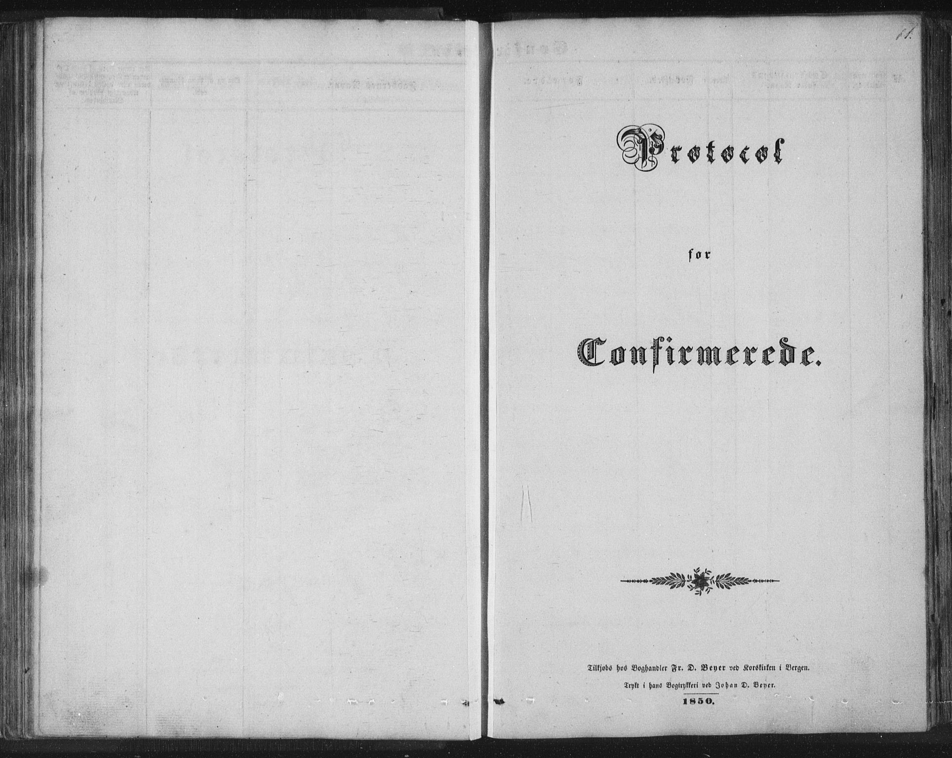 Sund sokneprestembete, SAB/A-99930: Parish register (copy) no. B 1, 1852-1873, p. 61