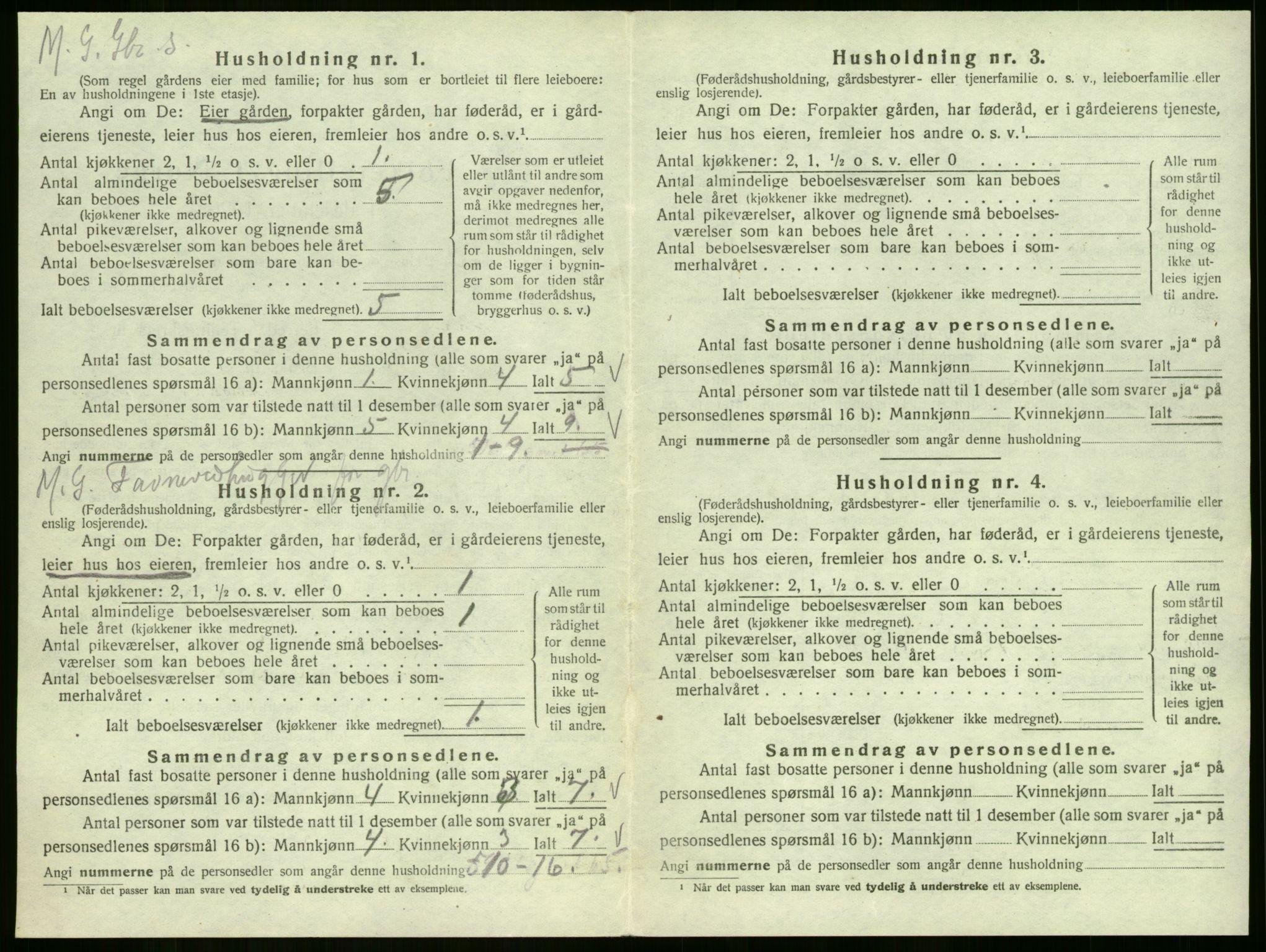SAKO, 1920 census for Sem, 1920, p. 764