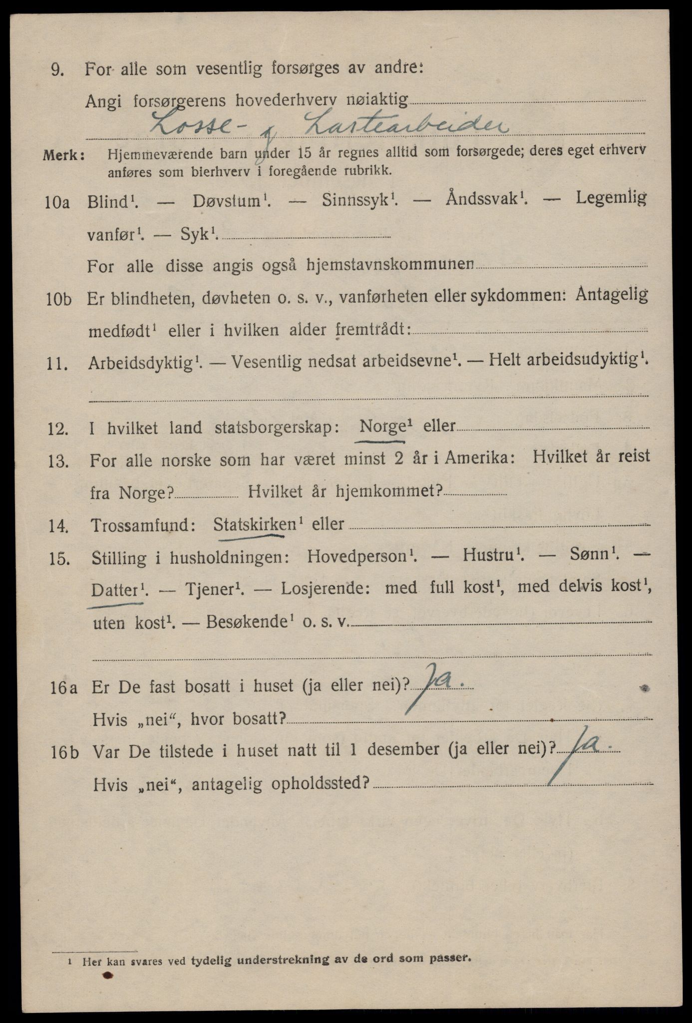 SAST, 1920 census for Stavanger, 1920, p. 69941