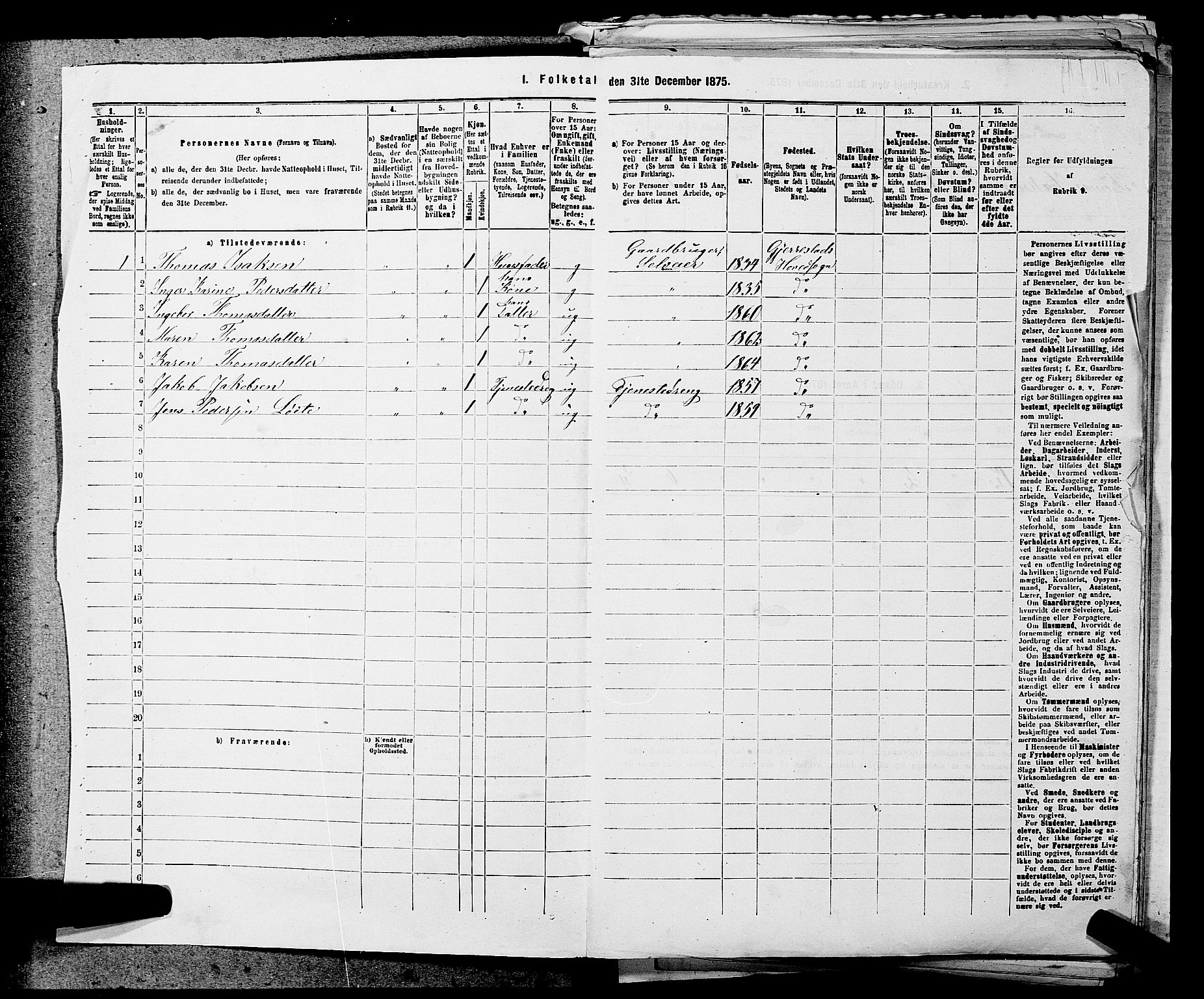 SAKO, 1875 census for 0817P Drangedal, 1875, p. 53