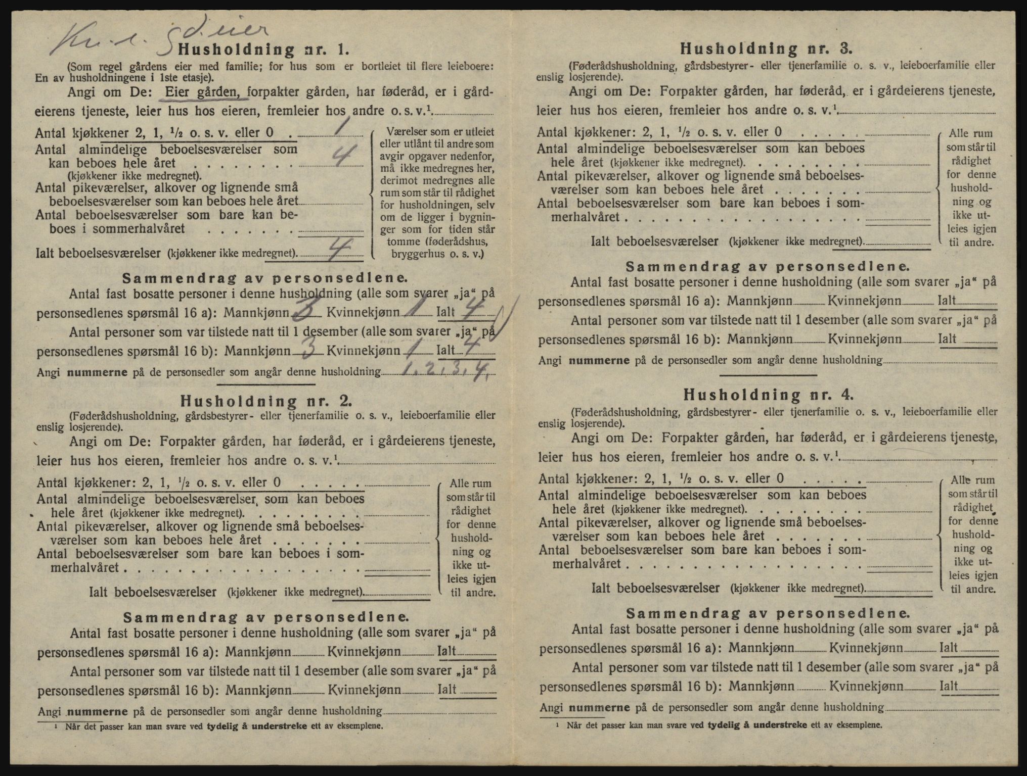 SAO, 1920 census for Glemmen, 1920, p. 2642