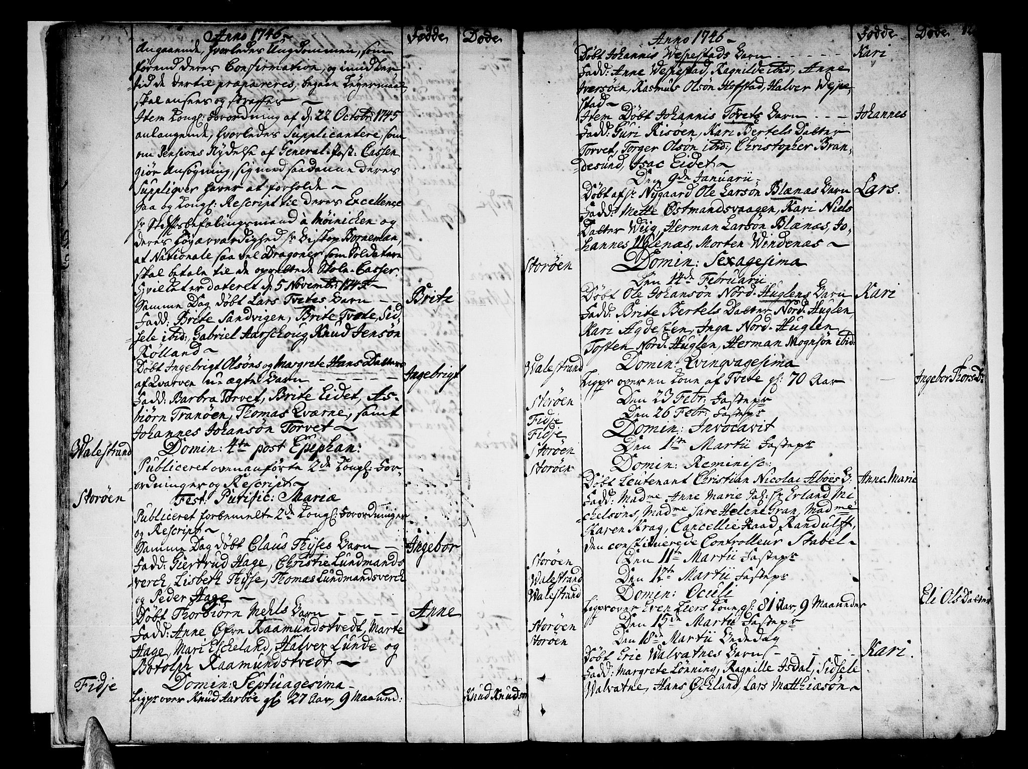 Stord sokneprestembete, AV/SAB-A-78201/H/Haa: Parish register (official) no. A 2, 1744-1777, p. 12