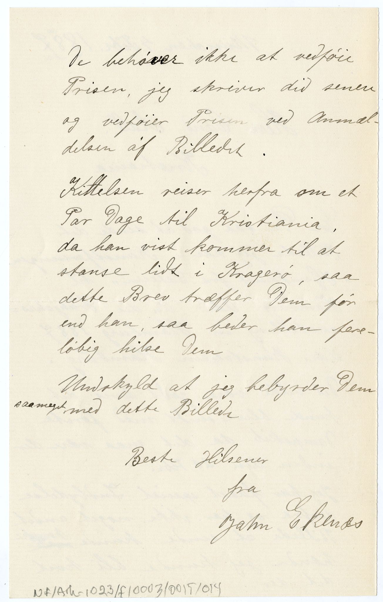 Diderik Maria Aalls brevsamling, NF/Ark-1023/F/L0003: D.M. Aalls brevsamling. D - G, 1797-1889, p. 157