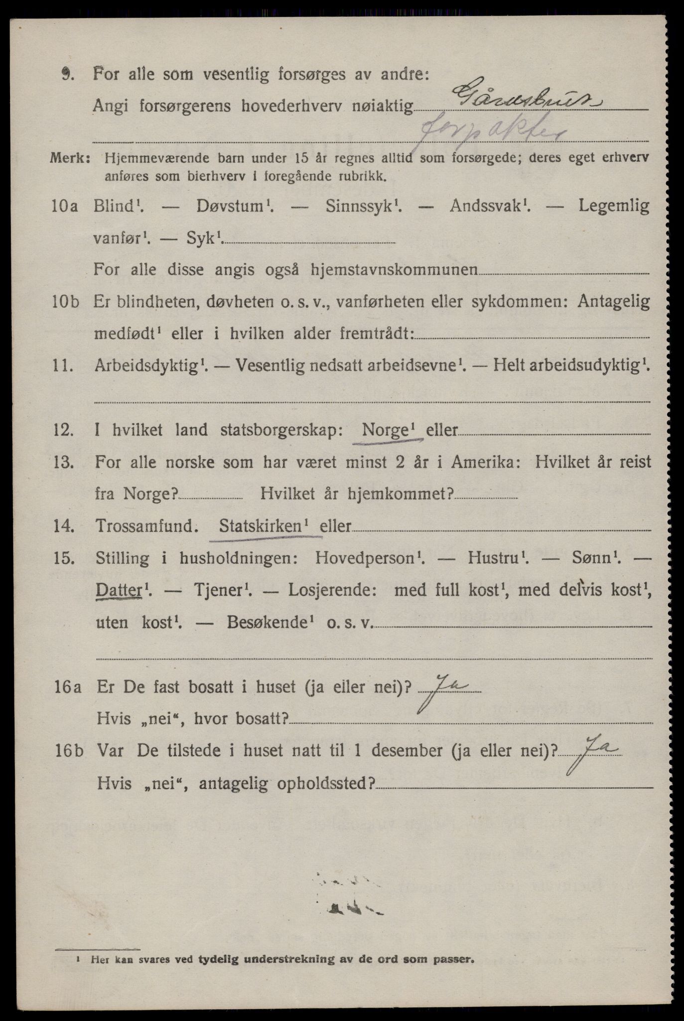 SAKO, 1920 census for Hjartdal, 1920, p. 5071