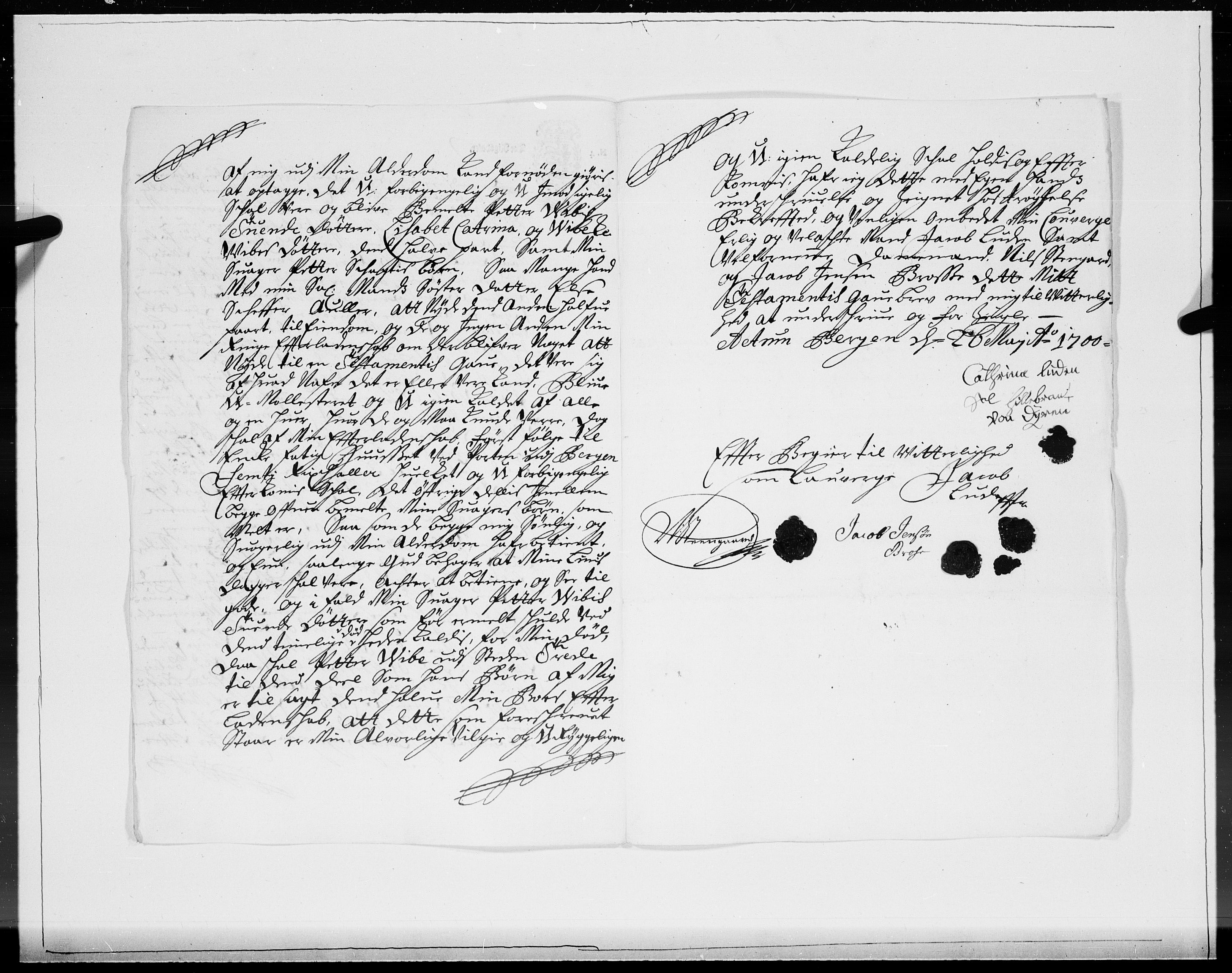 Danske Kanselli 1572-1799, AV/RA-EA-3023/F/Fc/Fcc/Fcca/L0051: Norske innlegg 1572-1799, 1700, p. 94