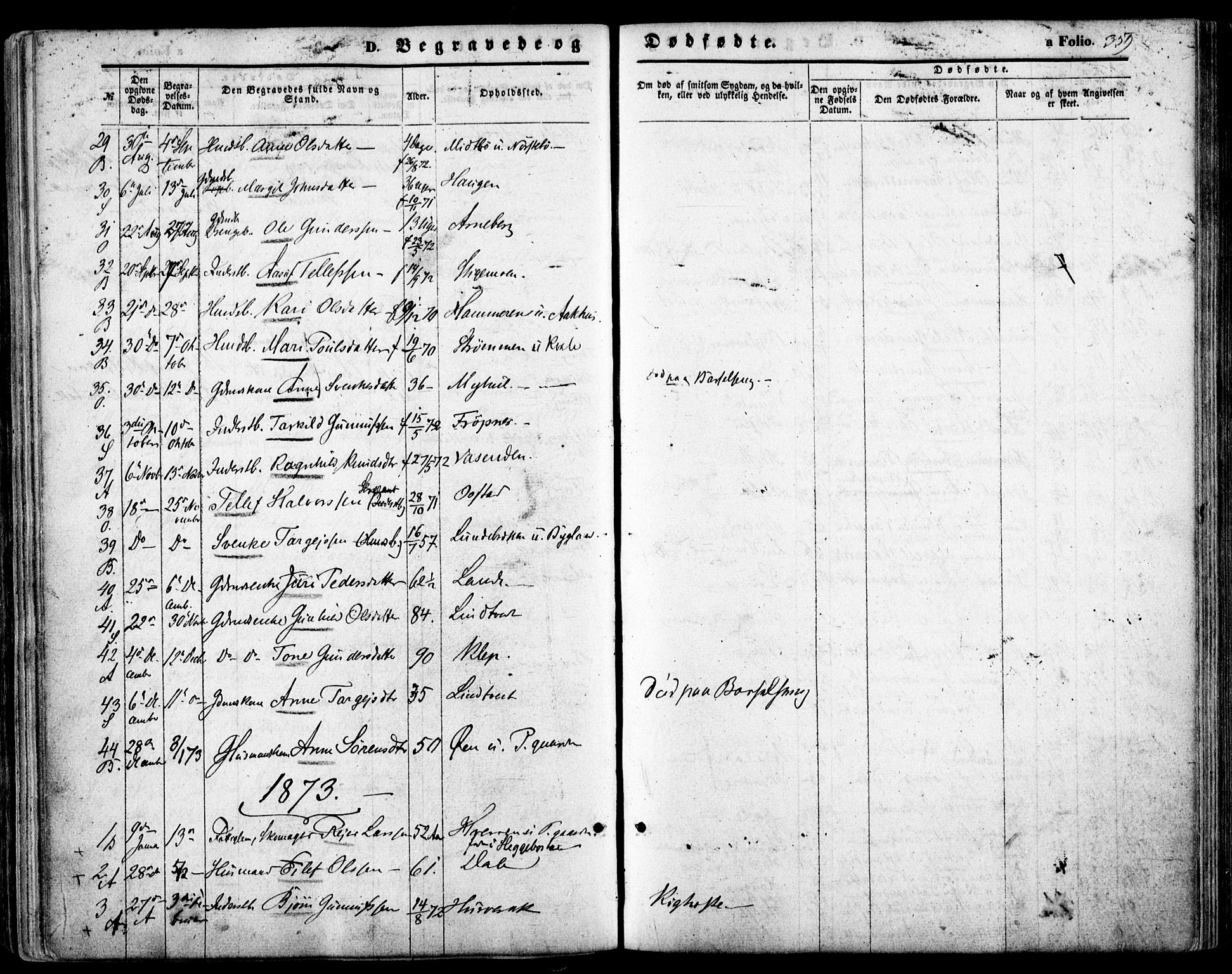 Bygland sokneprestkontor, SAK/1111-0006/F/Fa/Fab/L0005: Parish register (official) no. A 5, 1859-1873, p. 359