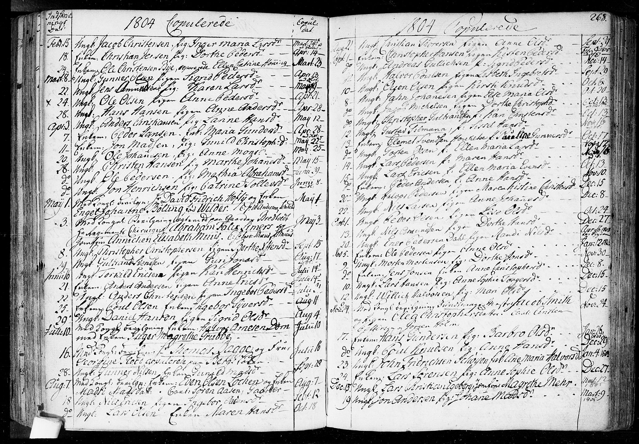 Aker prestekontor kirkebøker, SAO/A-10861/F/L0010: Parish register (official) no. 10, 1786-1809, p. 268
