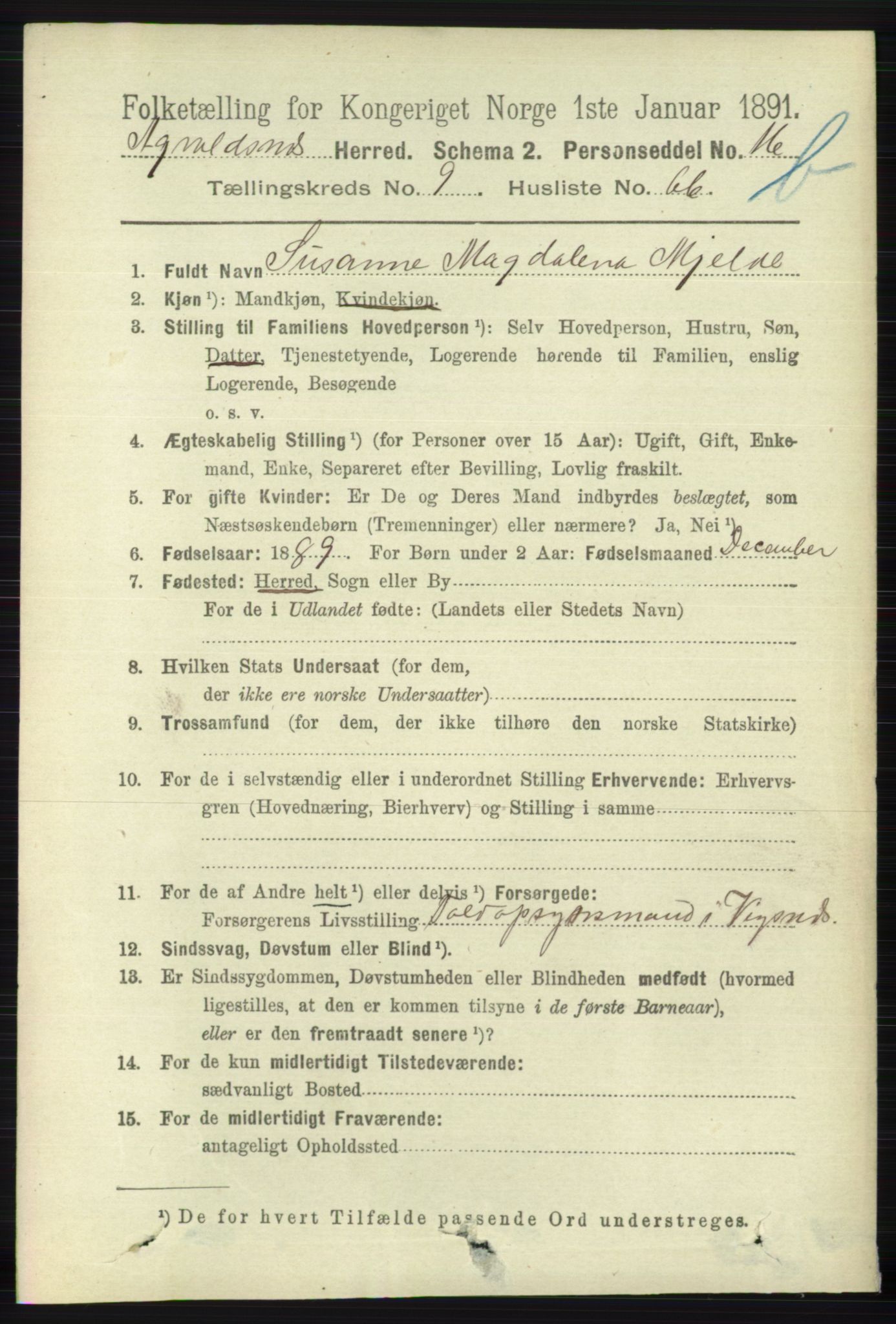 RA, 1891 census for 1147 Avaldsnes, 1891, p. 5752