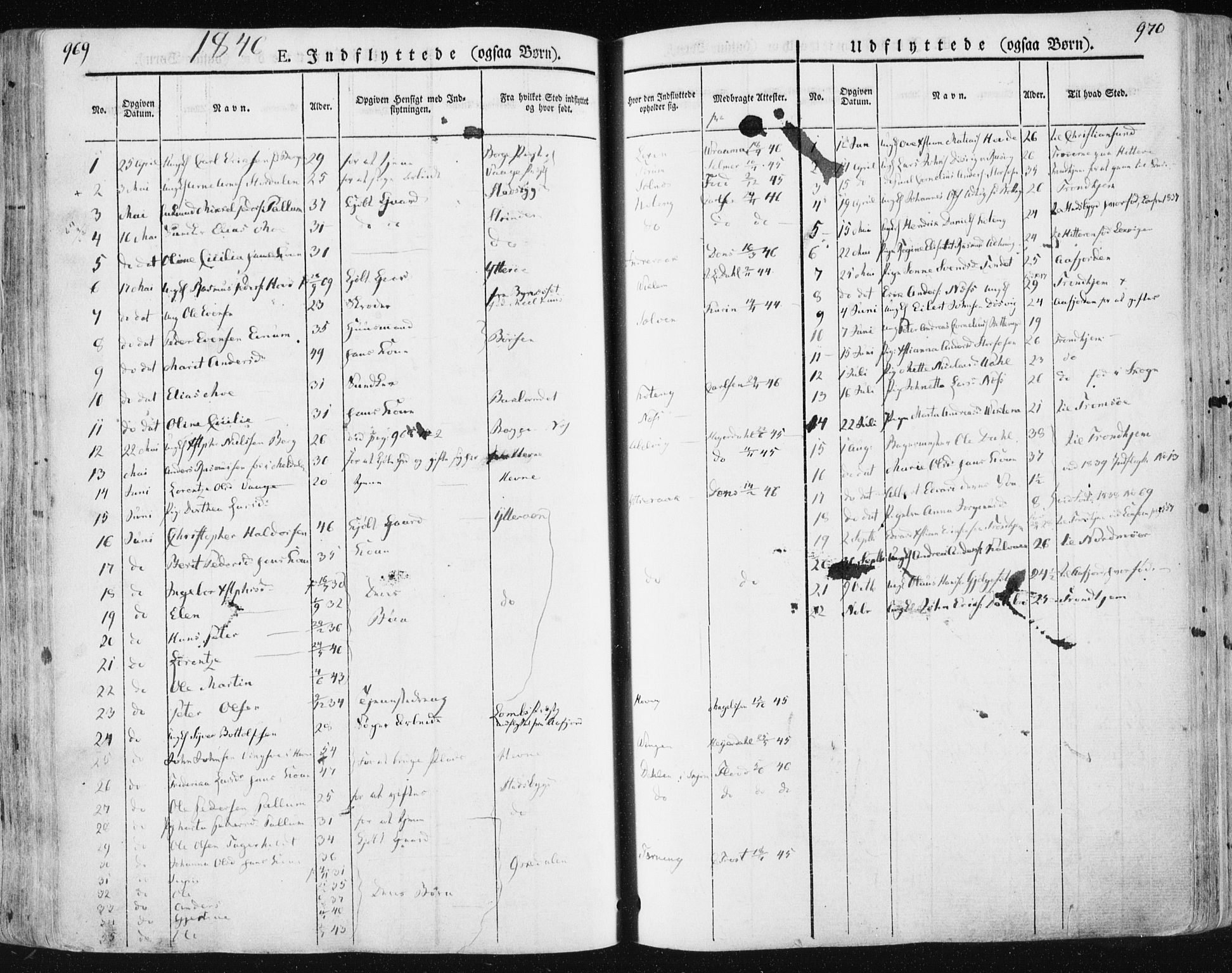 Ministerialprotokoller, klokkerbøker og fødselsregistre - Sør-Trøndelag, SAT/A-1456/659/L0736: Parish register (official) no. 659A06, 1842-1856, p. 969-970