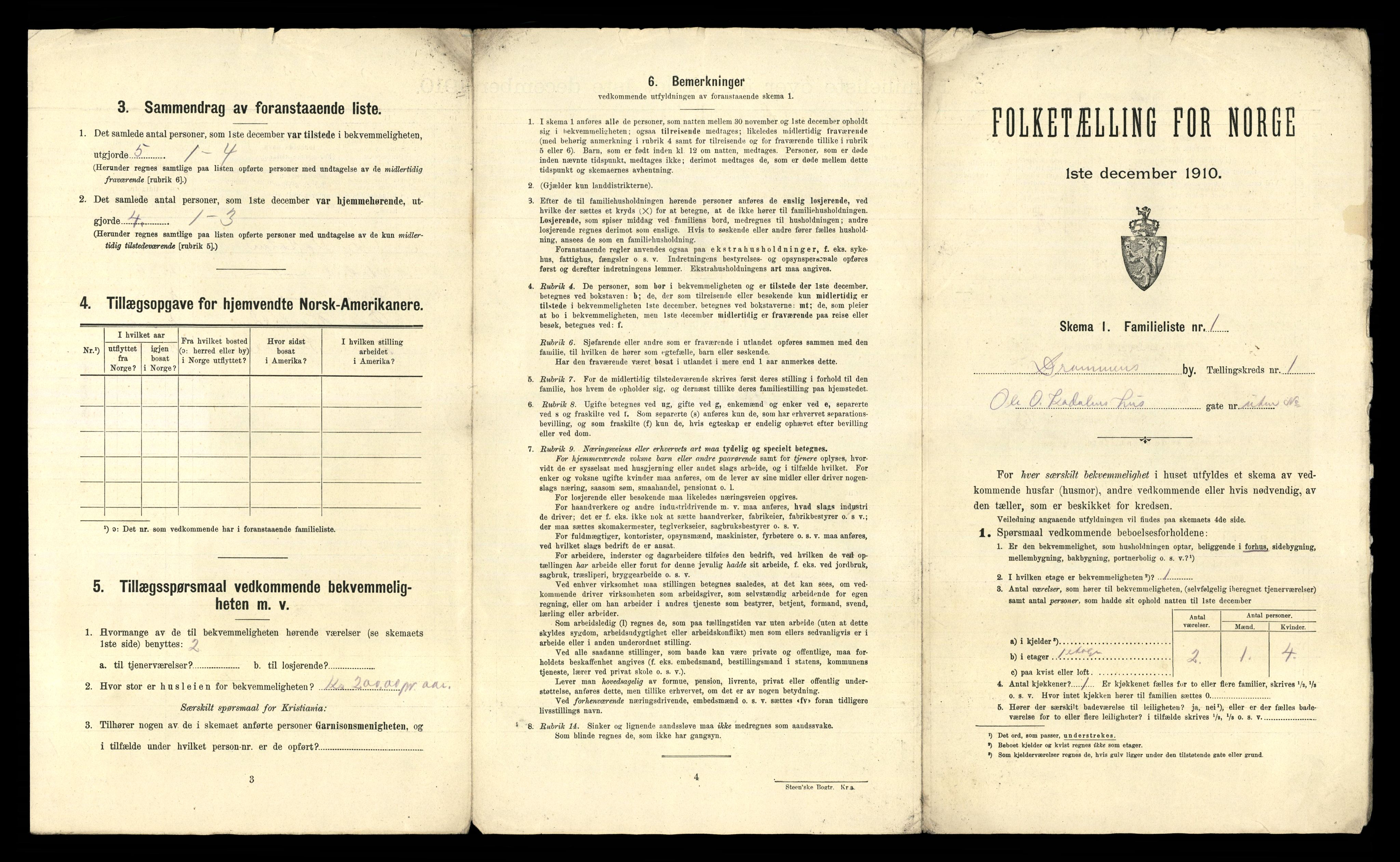 RA, 1910 census for Drammen, 1910, p. 134