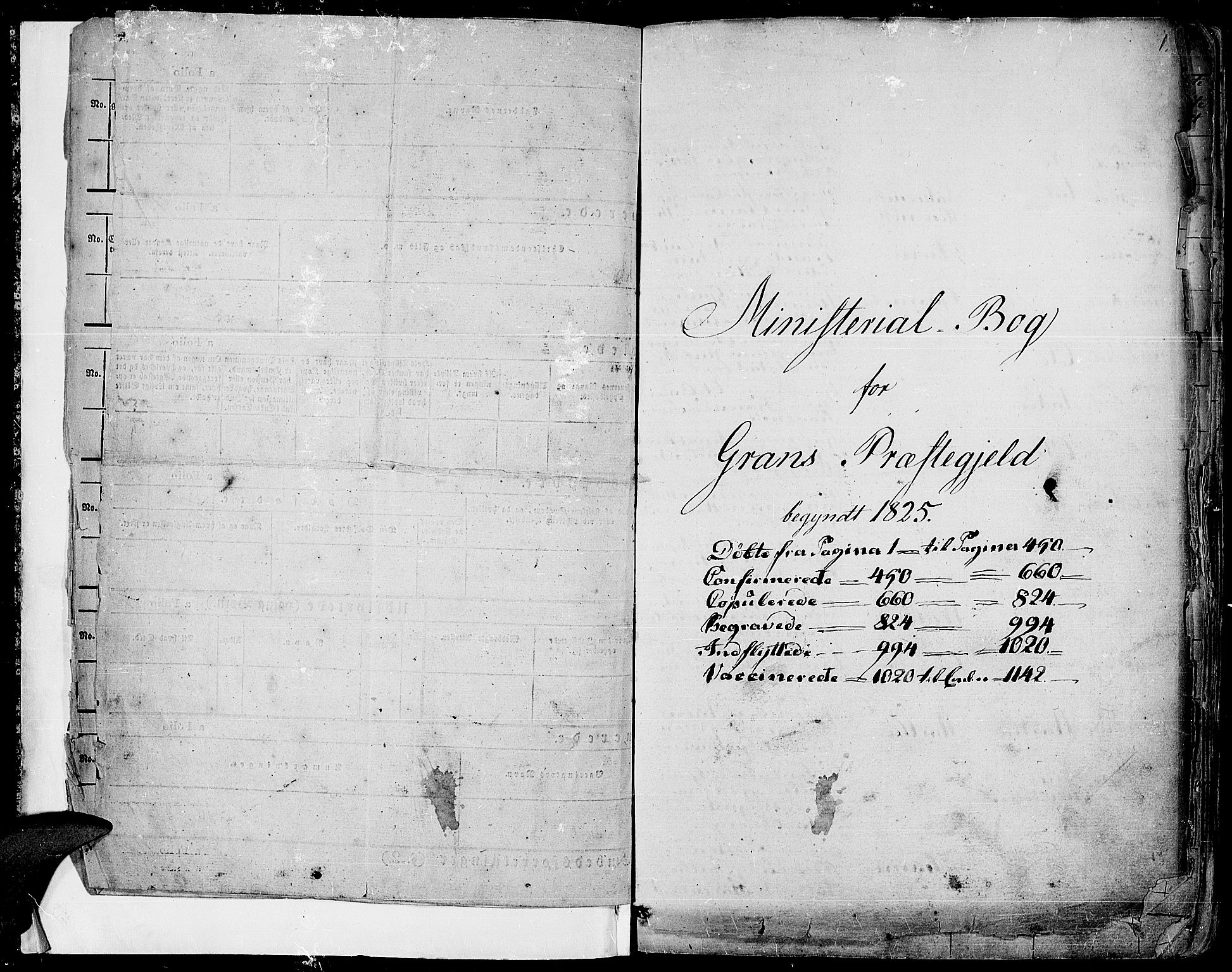 Gran prestekontor, AV/SAH-PREST-112/H/Ha/Haa/L0010: Parish register (official) no. 10, 1824-1842