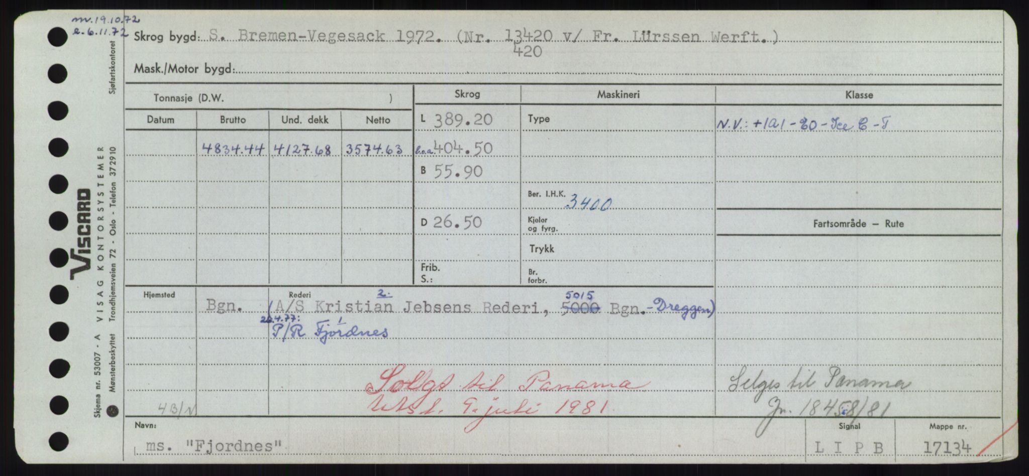 Sjøfartsdirektoratet med forløpere, Skipsmålingen, RA/S-1627/H/Hd/L0010: Fartøy, F-Fjø, p. 665