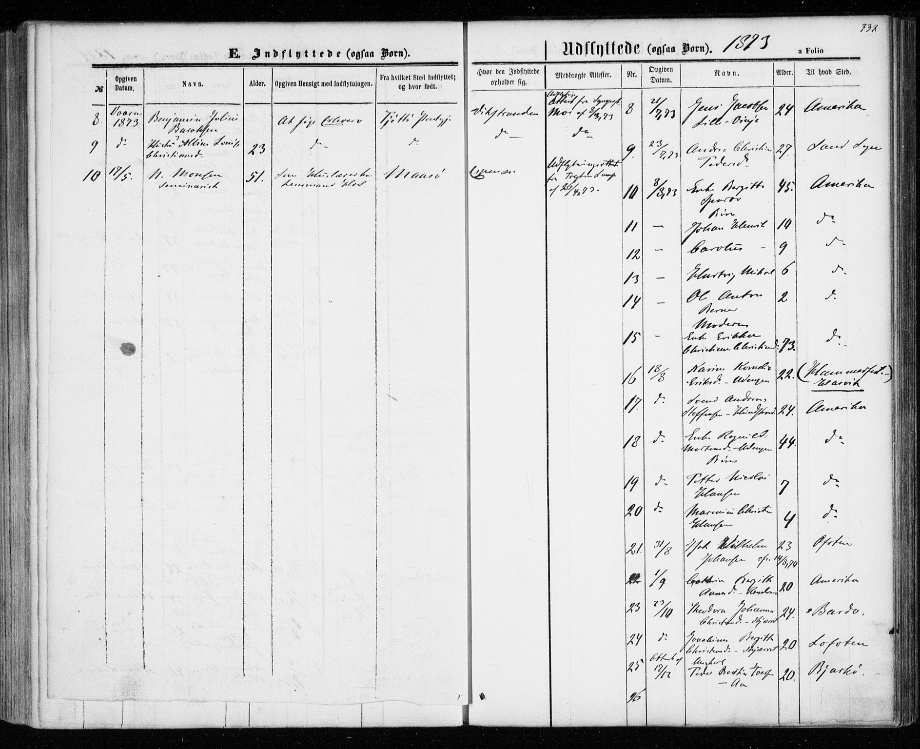 Tranøy sokneprestkontor, SATØ/S-1313/I/Ia/Iaa/L0008kirke: Parish register (official) no. 8, 1867-1877, p. 338